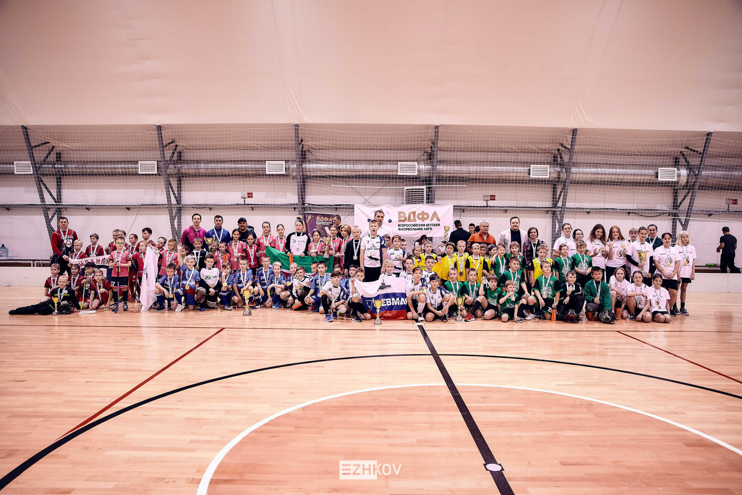 Всероссийская детская лига по флорболу "Русская осень" 25 - 26 -31 октября 2021. Нижний Новгород. Нижегородская область. База спорта "море спорта". Фотограф Ежков Алексей.