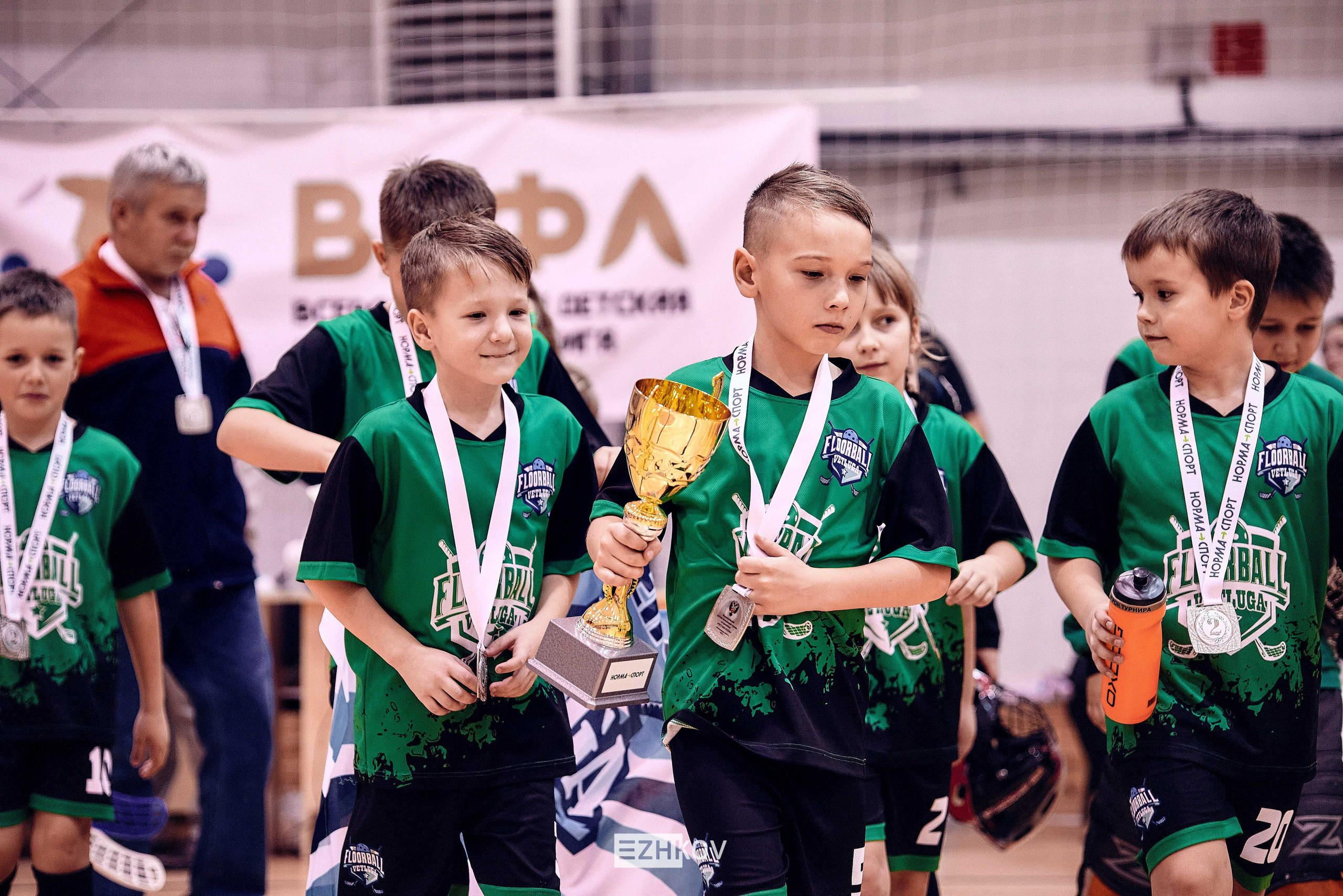 Всероссийская детская лига по флорболу "Русская осень" 25 - 26 -31 октября 2021. Нижний Новгород. Нижегородская область. База спорта "море спорта". Фотограф Ежков Алексей.