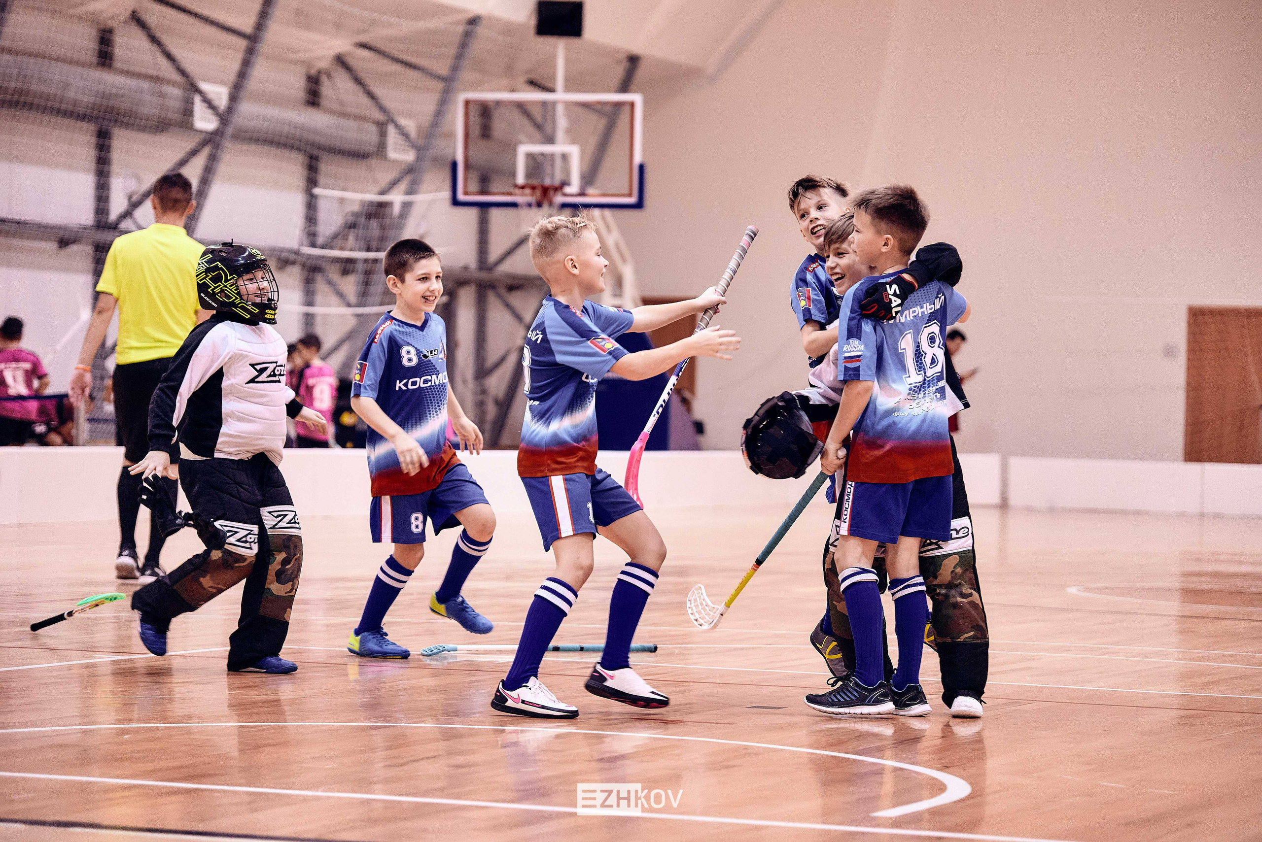 Всероссийская детская лига по флорболу "Русская осень" 25 - 26 -31 октября 2021. Нижний Новгород. Нижегородская область. База спорта "море спорта". Фотограф Ежков Алексей.