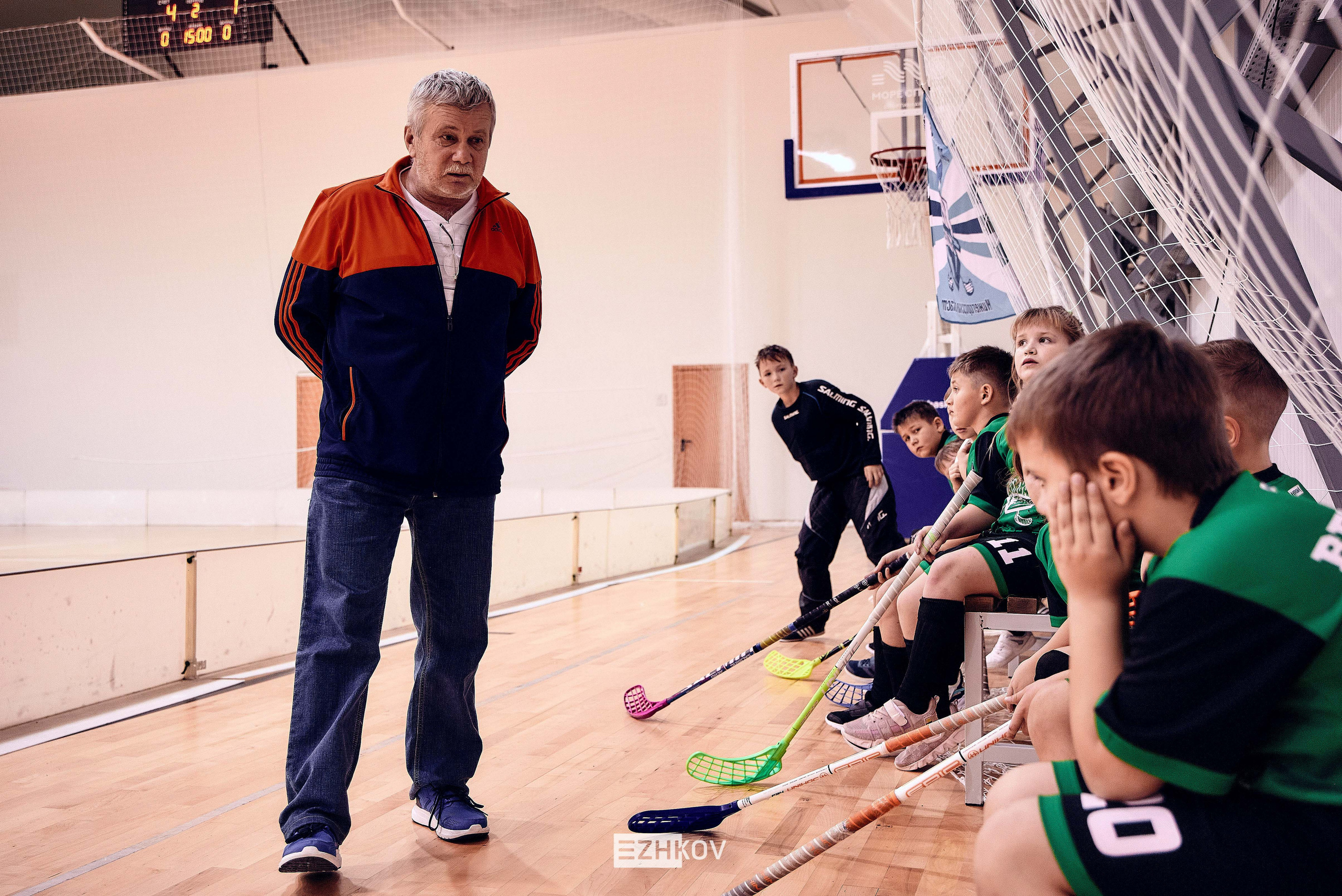 Всероссийская детская лига по флорболу "Русская осень" 25 - 26 -31 октября 2021. Нижний Новгород. Нижегородская область. База спорта "море спорта". Фотограф Ежков Алексей.