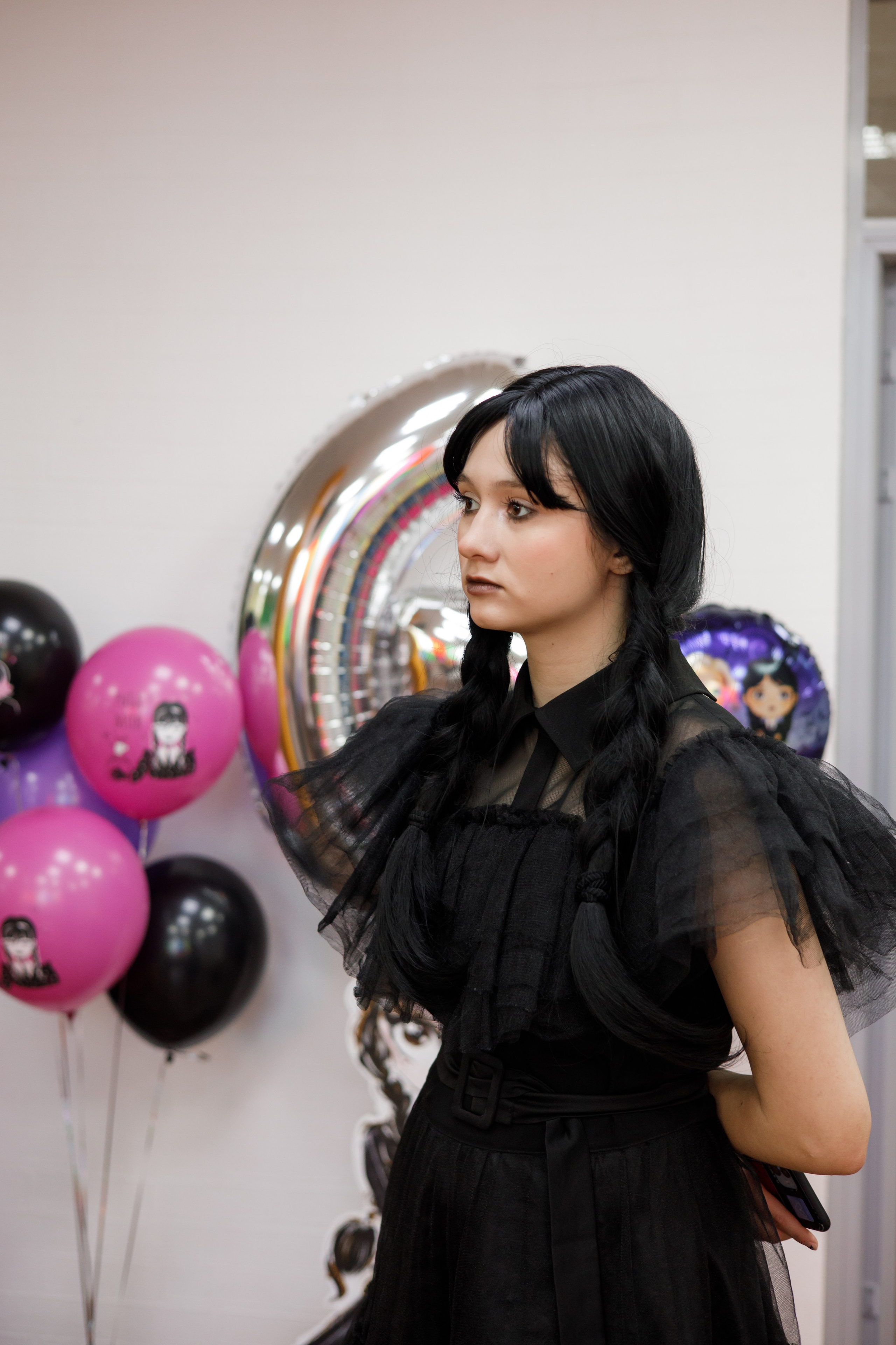 День рождения Маши в стиле «Wednesday». Свадебный и репортажный фотограф (Москва, Королев и другие)