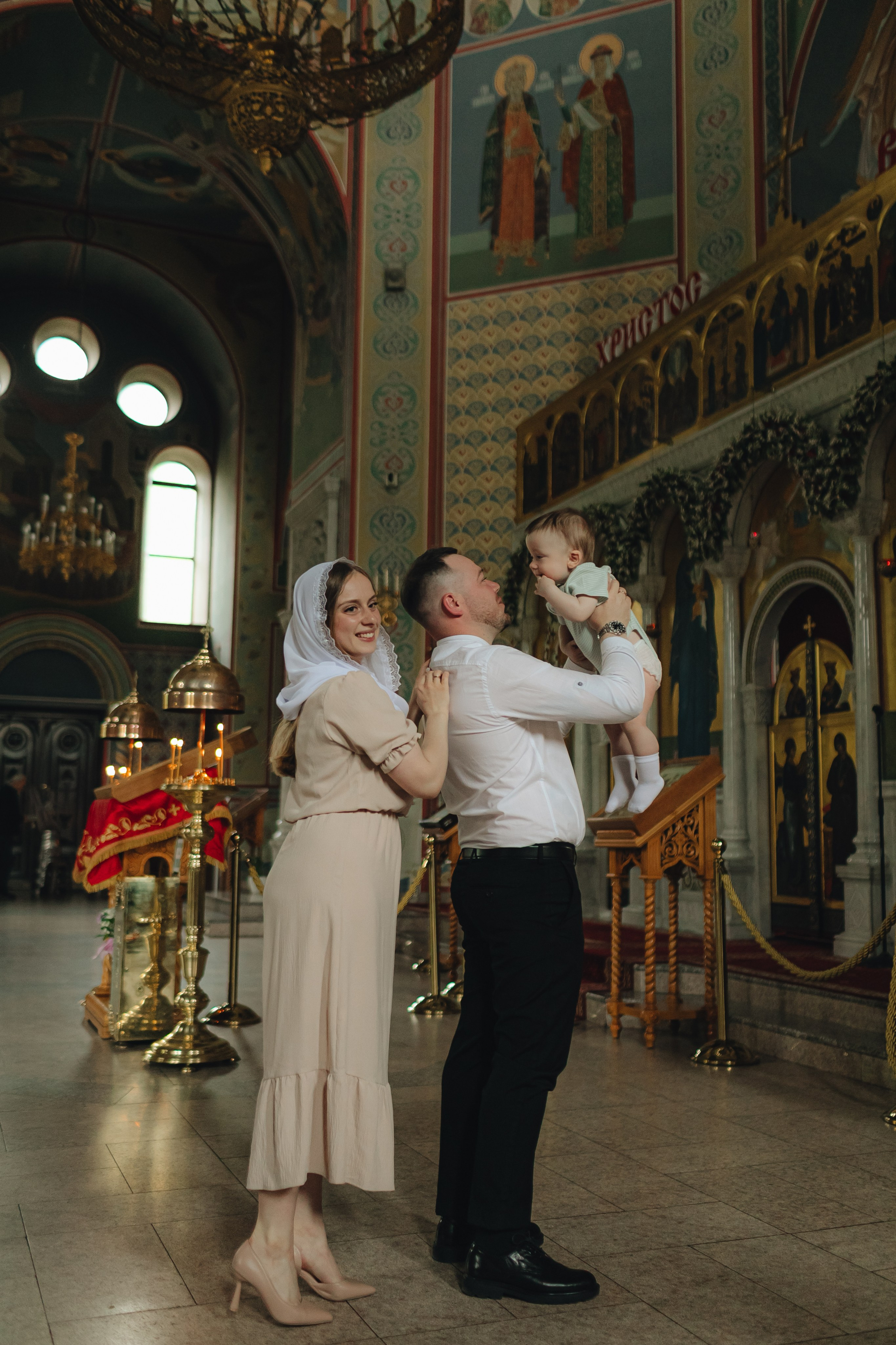 Крещение Макара Храм Сергия Радонежского в Солнцево. Свадебный и Семейный фотограф в Москве Александра Вайпер