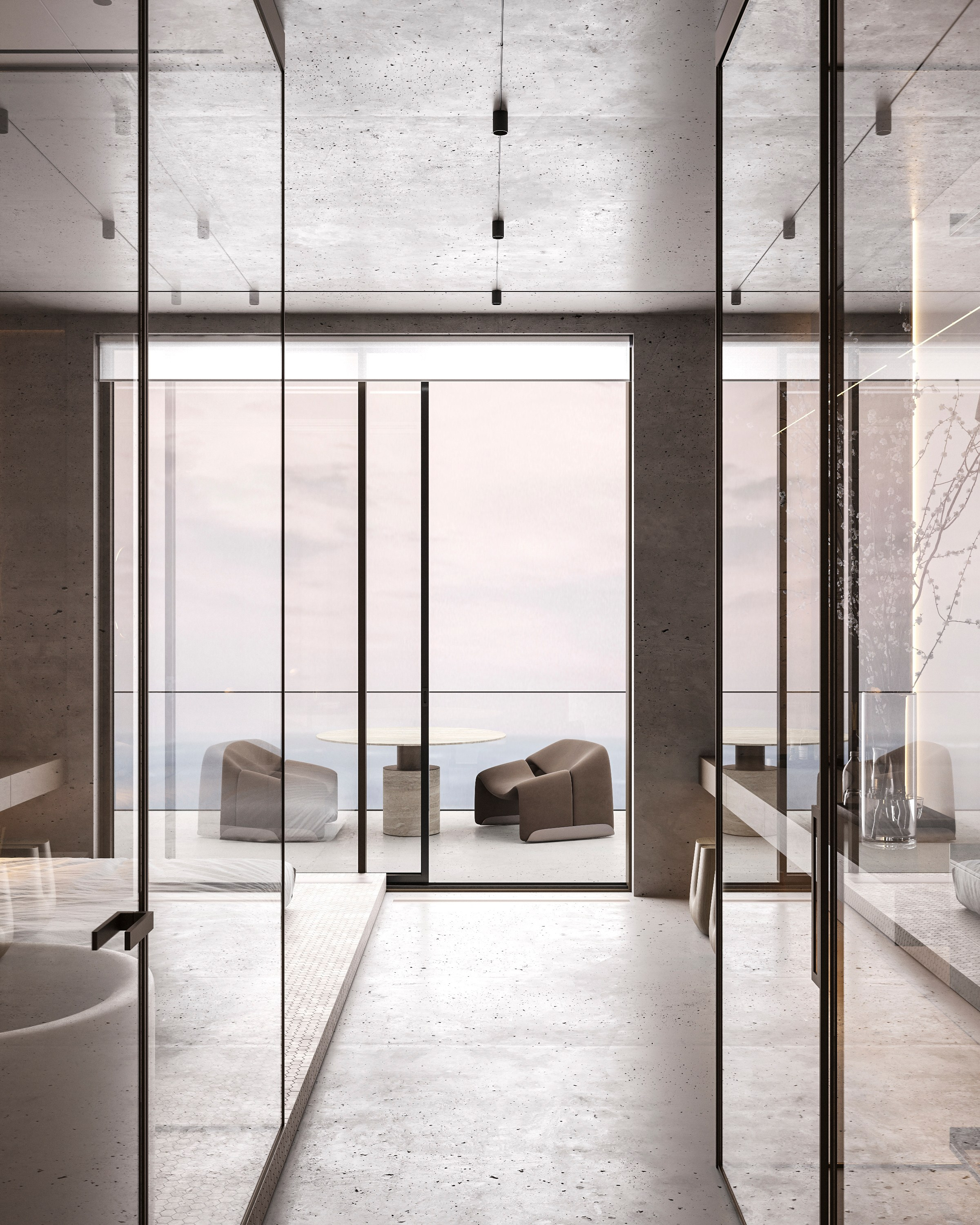 LUXURIOUS SIMPLICITY | BEIGE CONCEPT. Interior Visualization by Valerie Stetyukevich