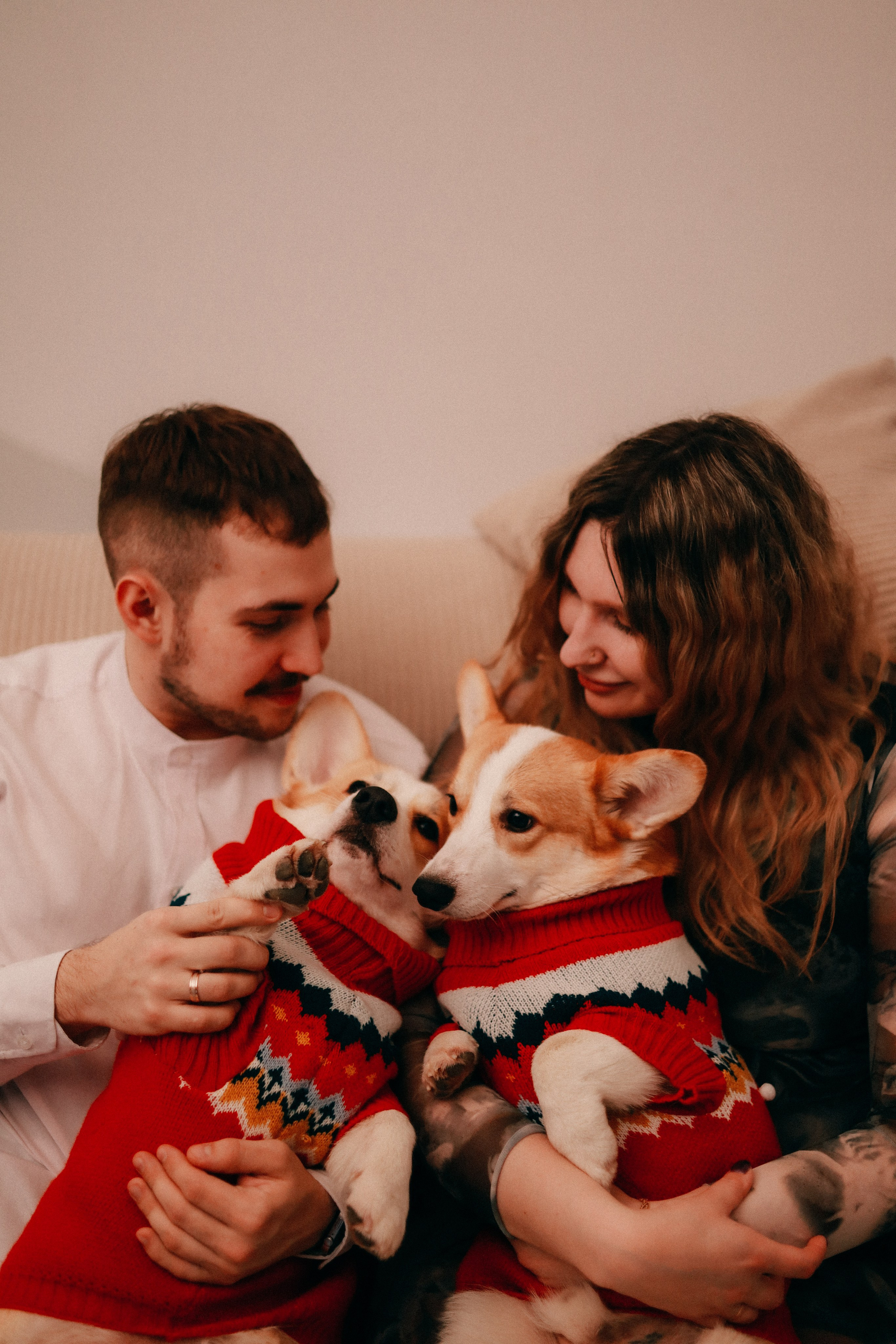 Оля, Антон и сыновья. Фотограф София Комкина