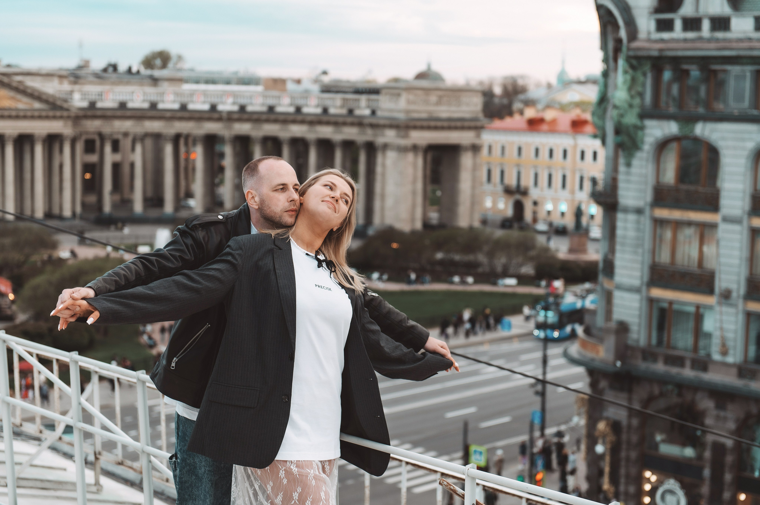 На крыше. Надя и Саша. Свадебный и семейный фотограф в Санкт-Петербурге — Мария Черепанова