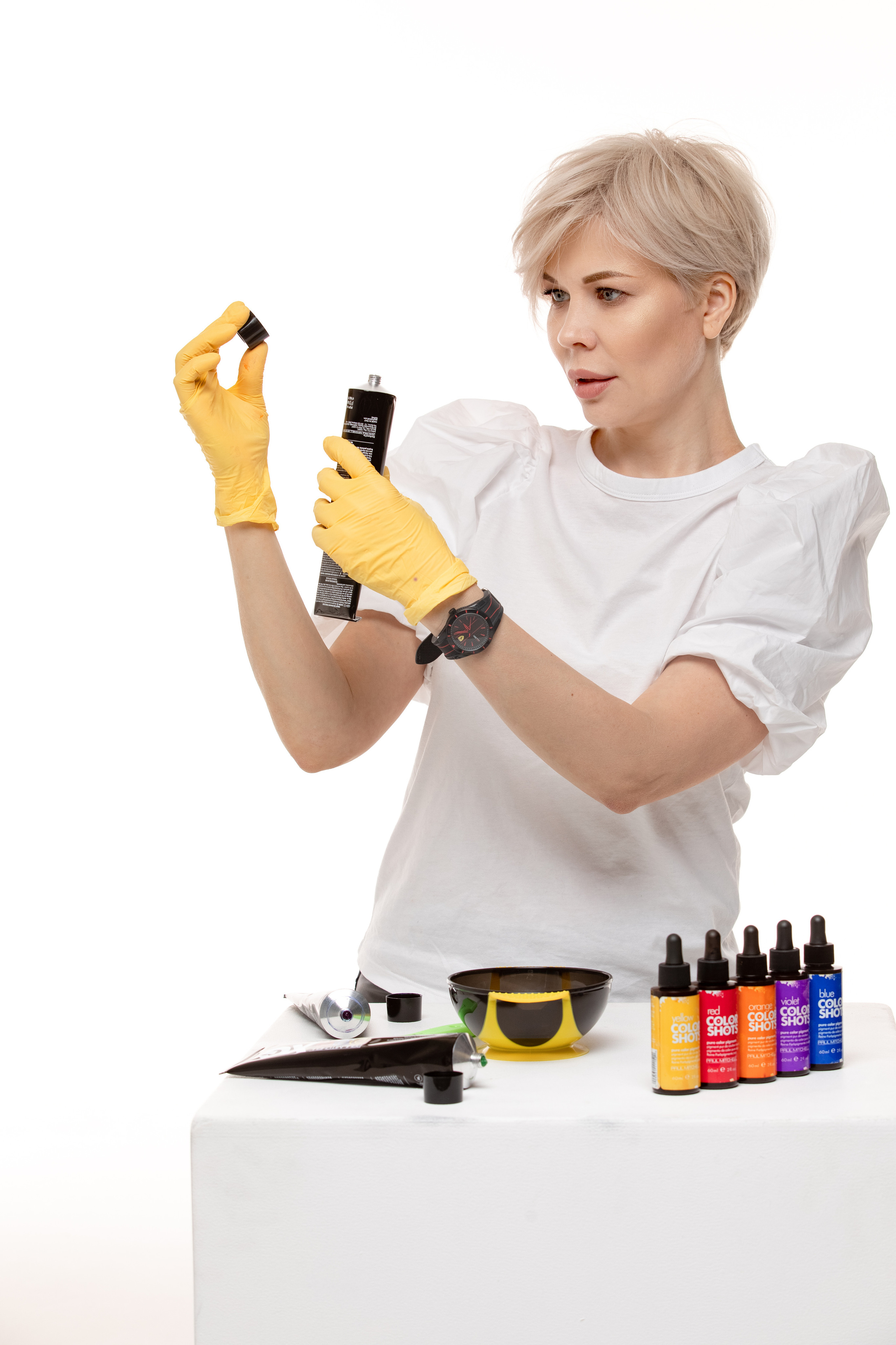 Контентная фотосессия парикмахера стилиста по волосам. Фотограф чувственного портрета в Санкт-Петербурге Светлана Фролова