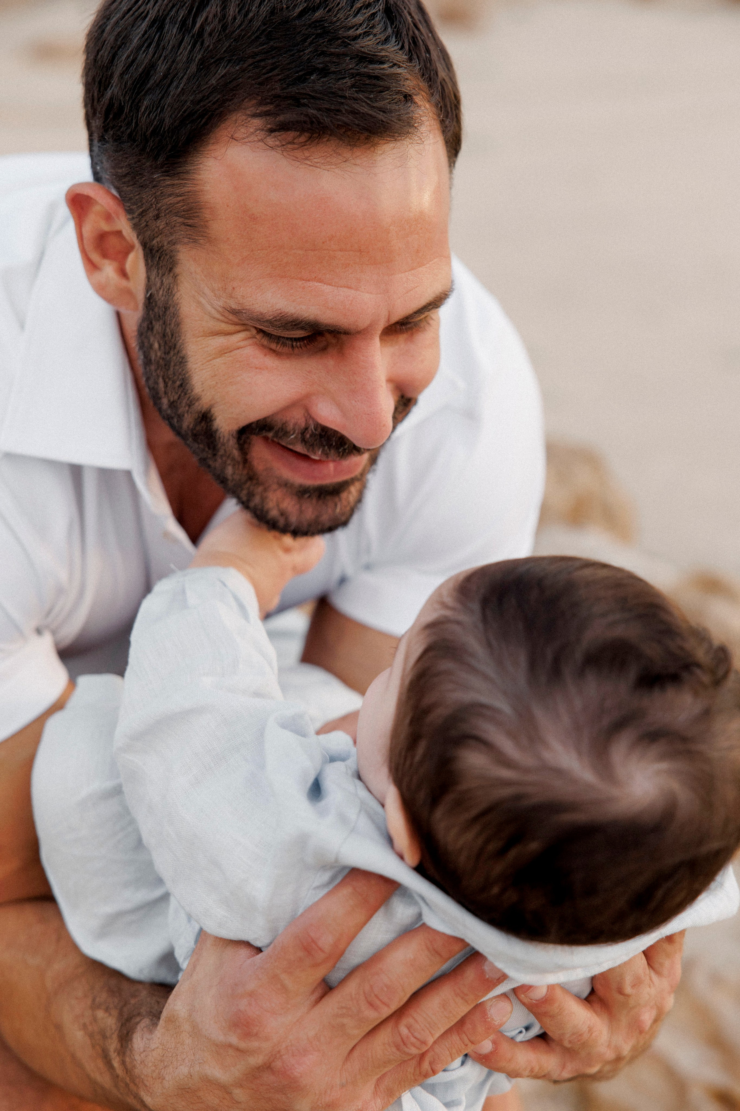 First year family photos near the sea. Главная