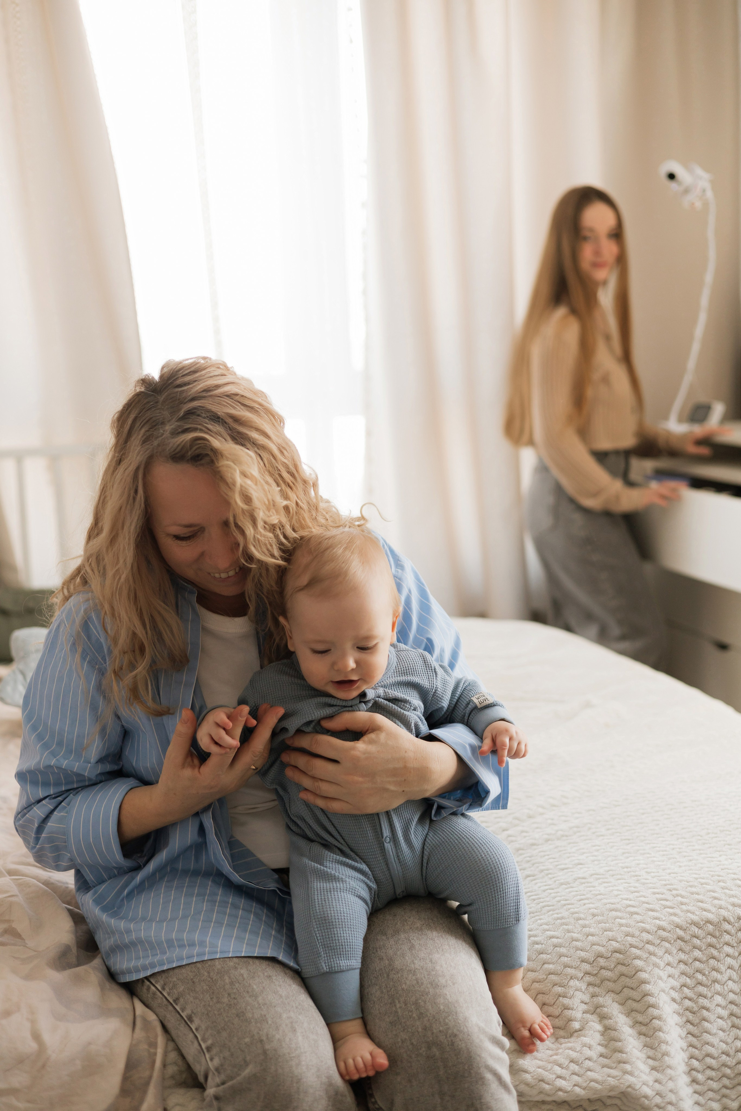 Тимоша с мамой и бабушкой. Фотограф в Кемерово Миллер Анна