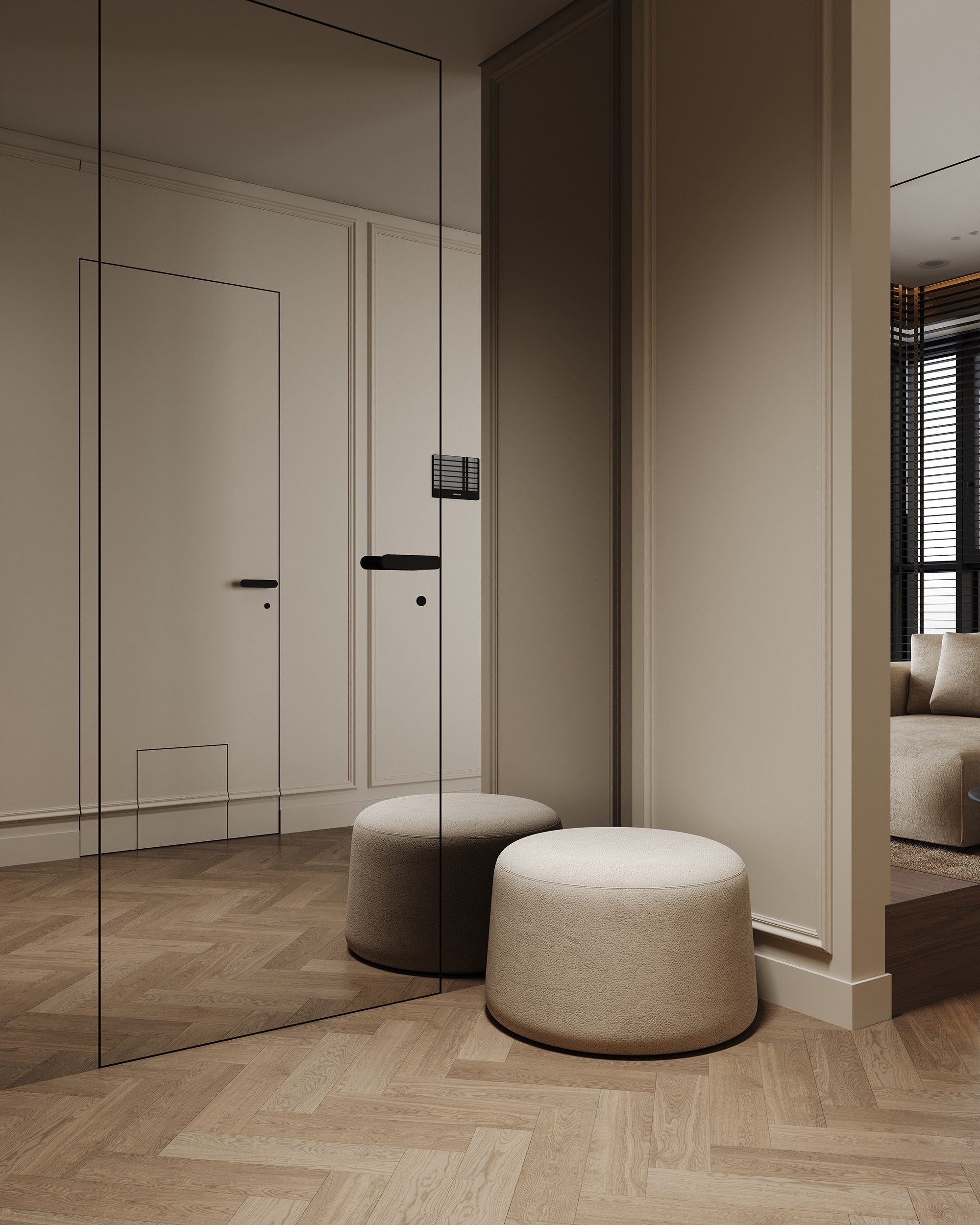 Кухня-гостиная «Одинарка». 3D визуализация интерьера Надежда Соколова