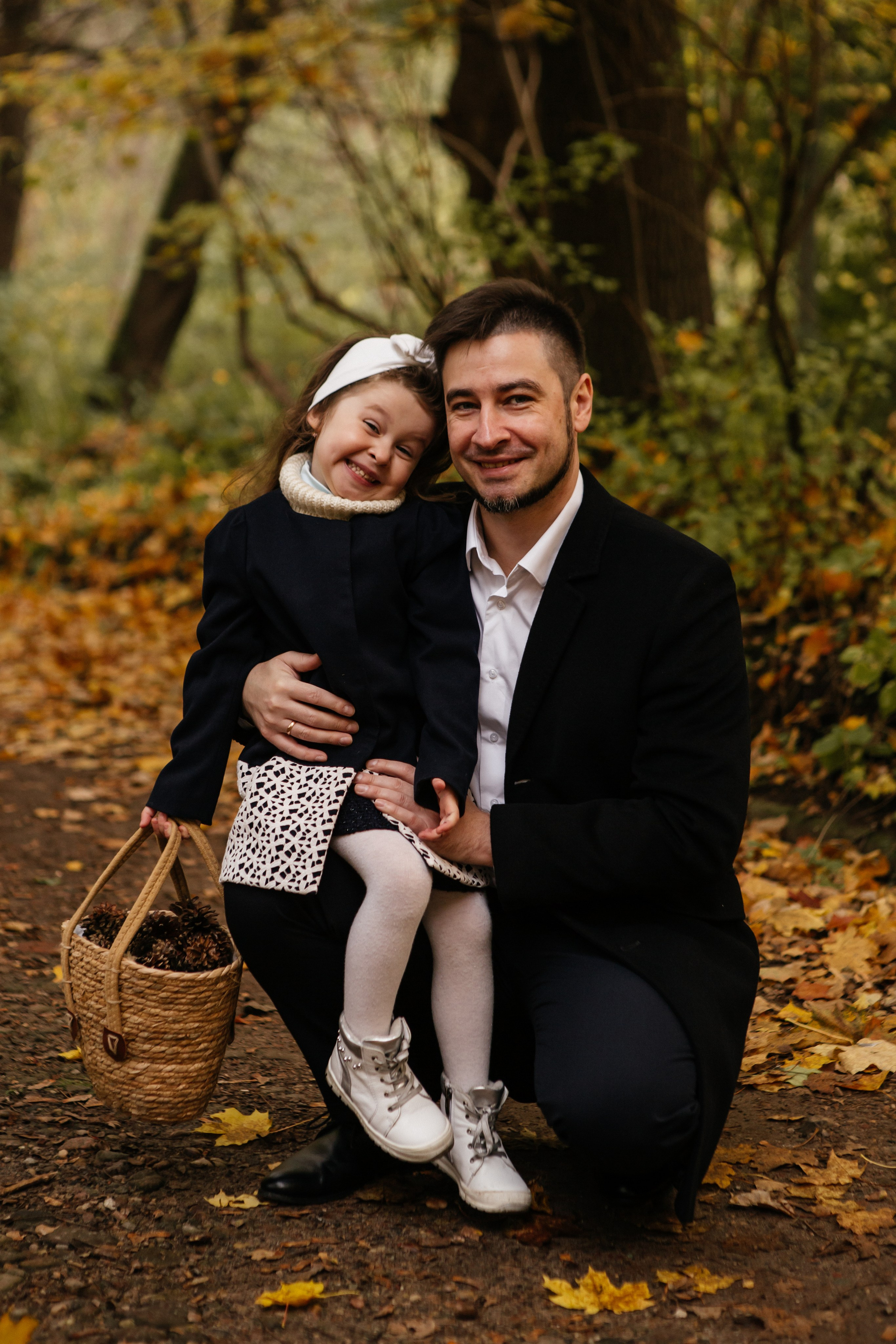 Марта, Евгений и Тая. Осенняя прогулка. Семейный фотограф в Калининграде Анастасия Юрина