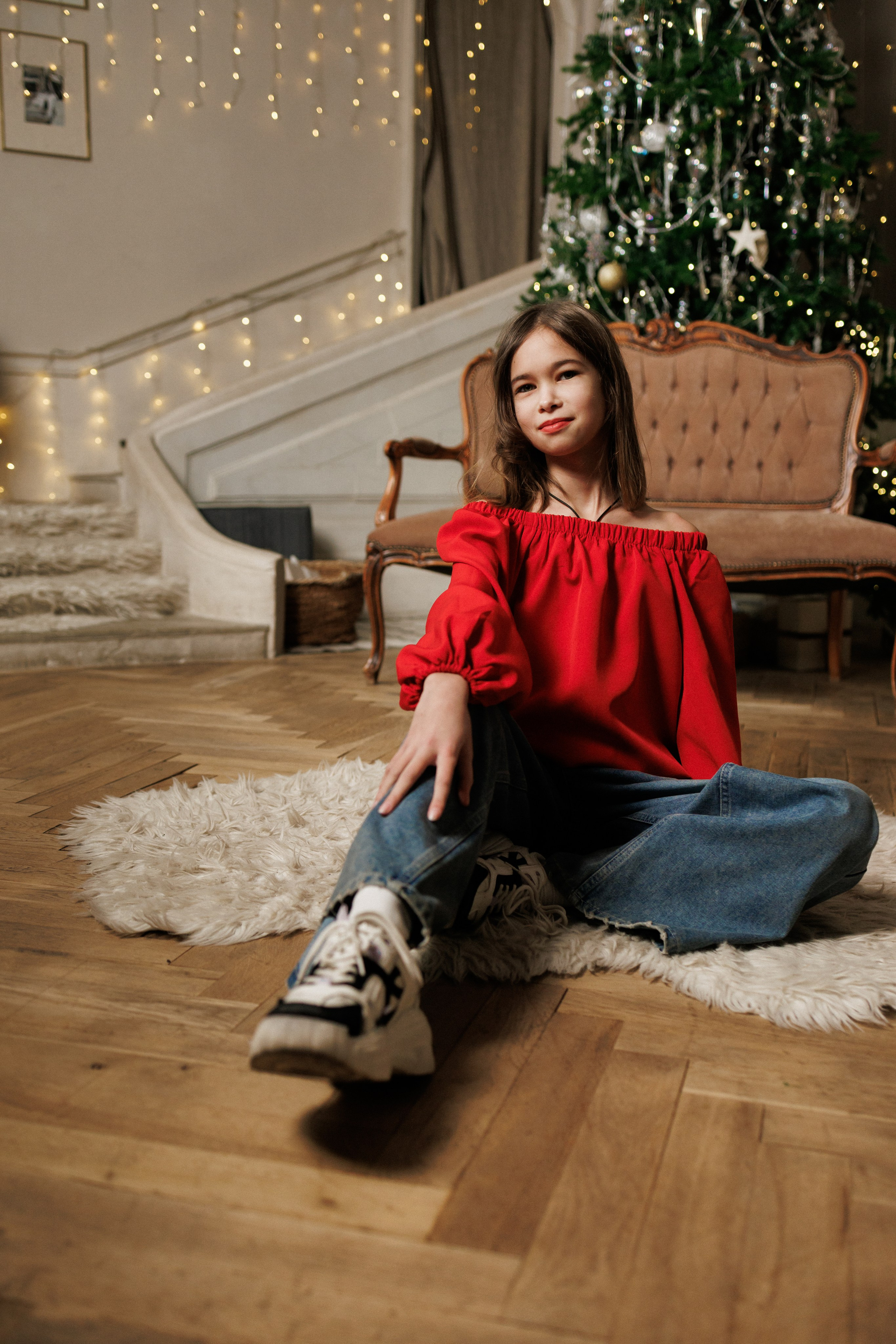 Семейная новогодняя фотосессия. Семейный фотограф г. Тюмень