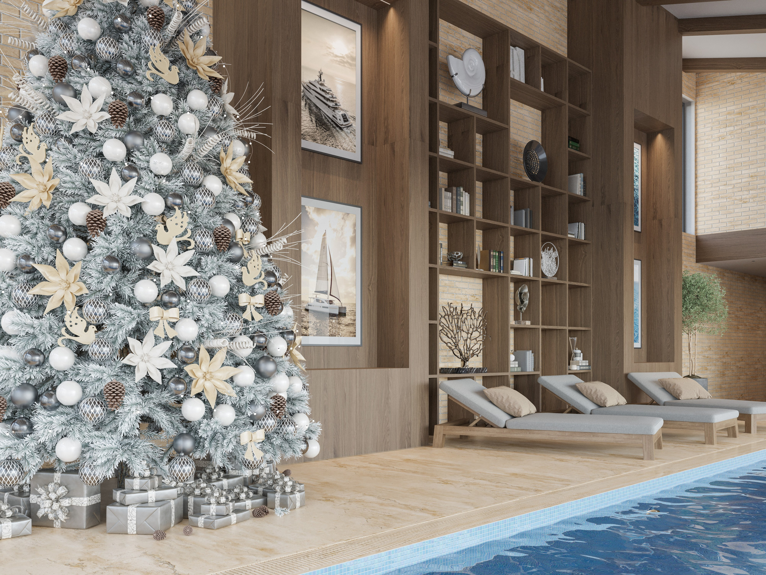 Промышленный Минимализм: 3D Визуализации Интерьера Большого Загородного Дома. Визуализатор интерьера в Москве | Брагин Кирилл