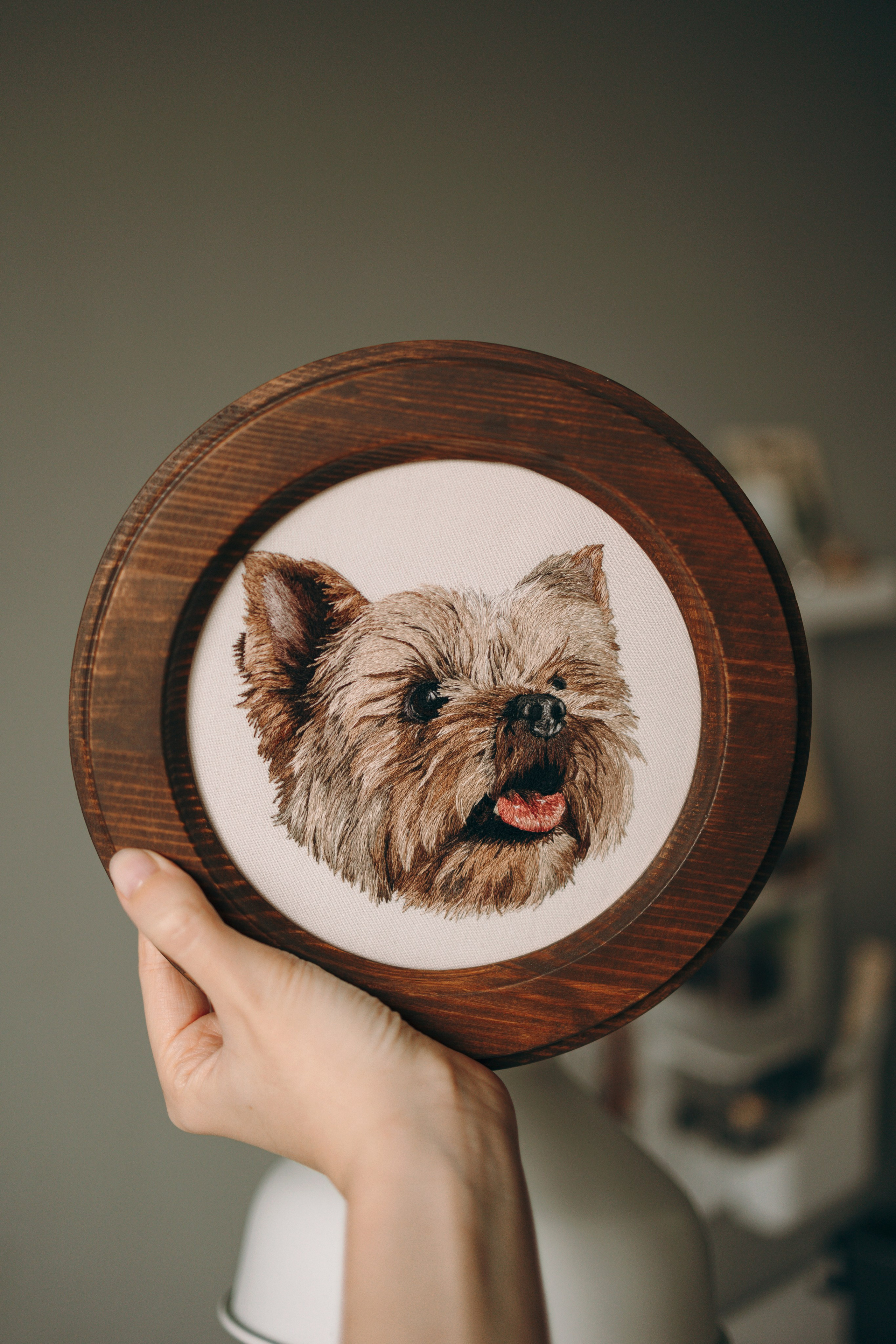 Портфолио. Портретная вышивка питомцев