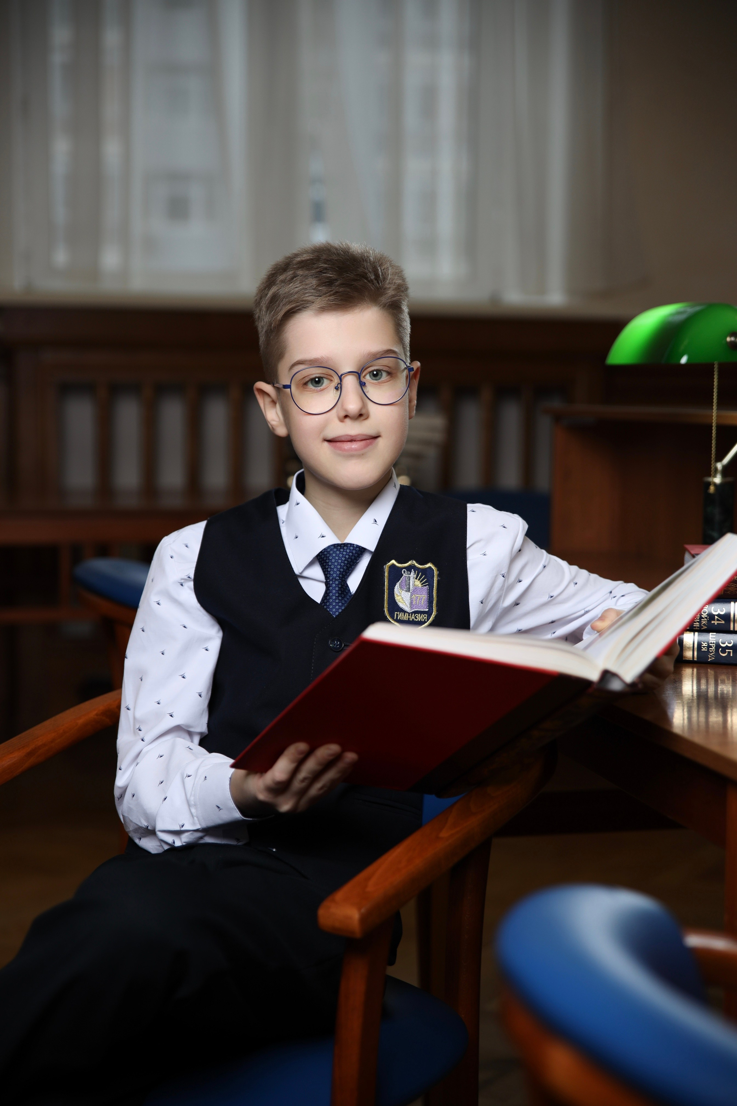 Съемка для 4 класса в библиотеке. Анна Таркина