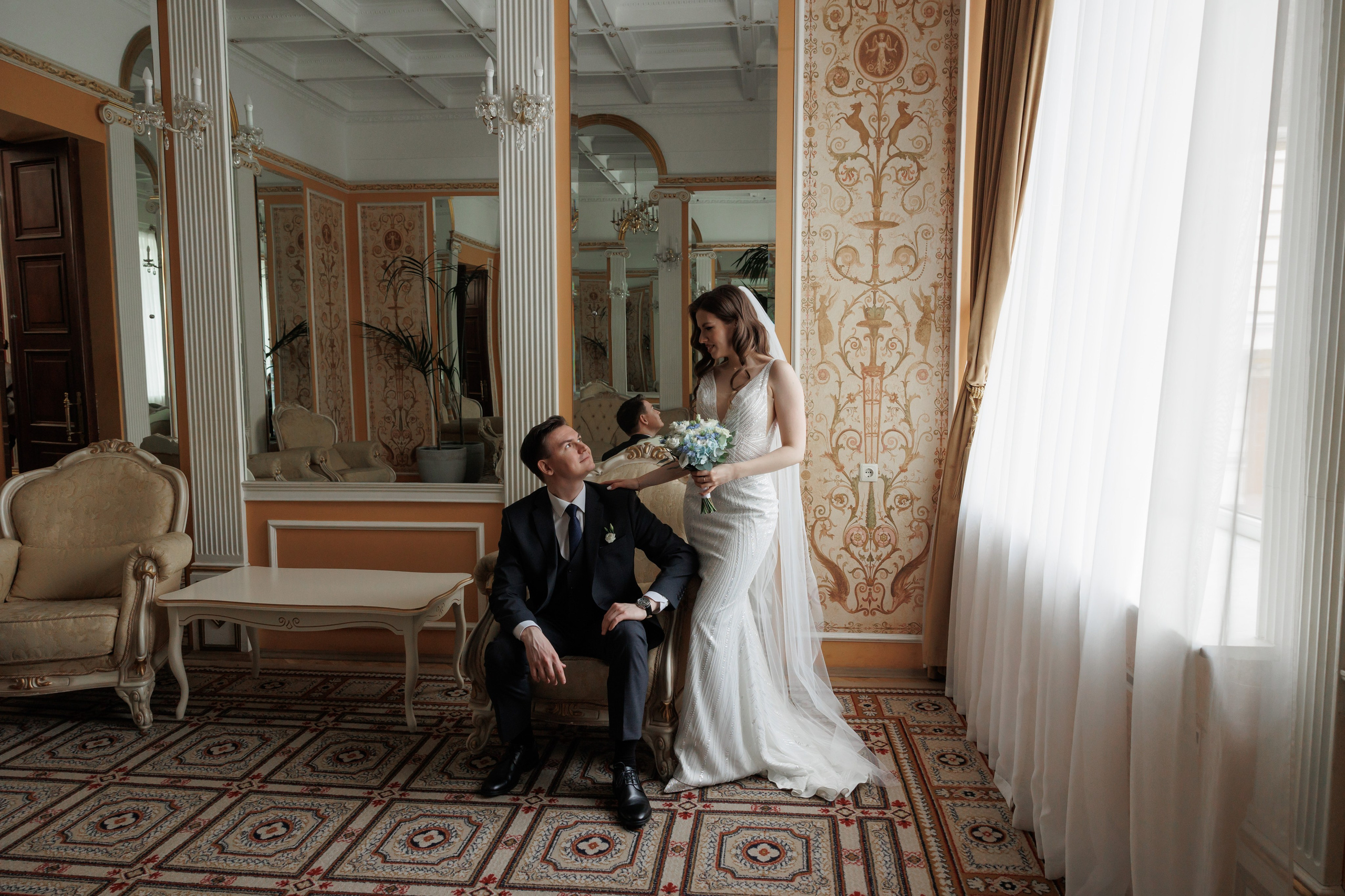 Даша и Дима, Грибоедовский ЗАГС. Свадебный и репортажный фотограф (Москва, Королев и другие)