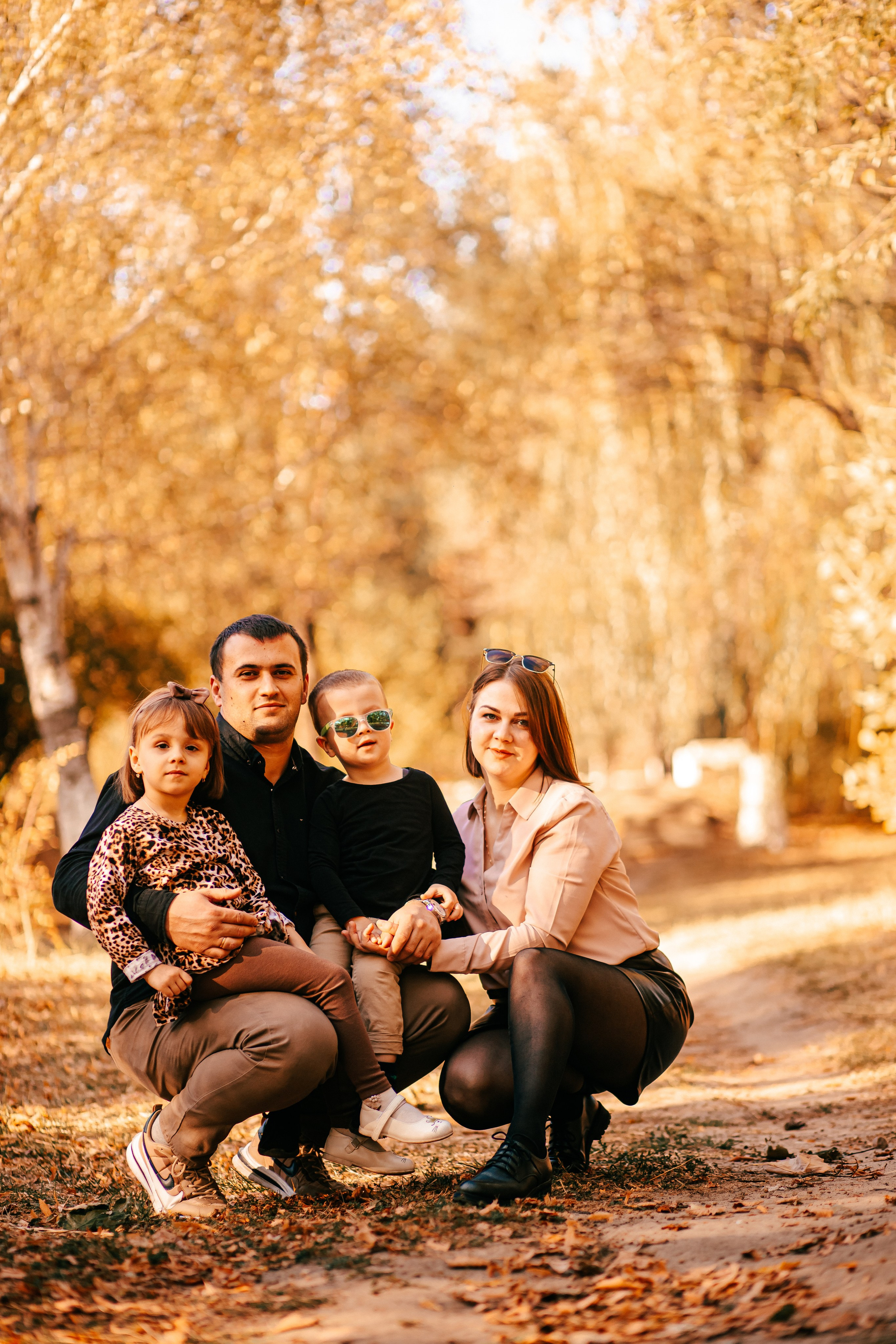 Семейная фотосессия в парке. Свадебный фотограф Кропоткин Краснодар