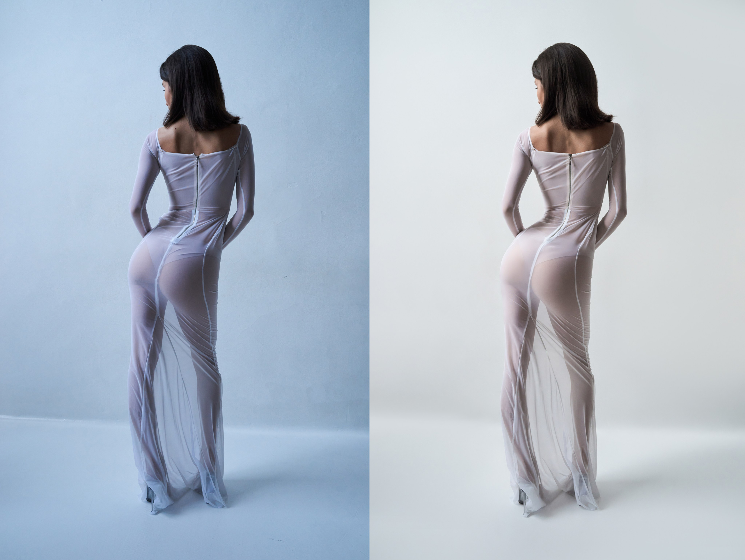 Деликатная обработка портретов для рекламы нижнего белья | Студия SVITHART