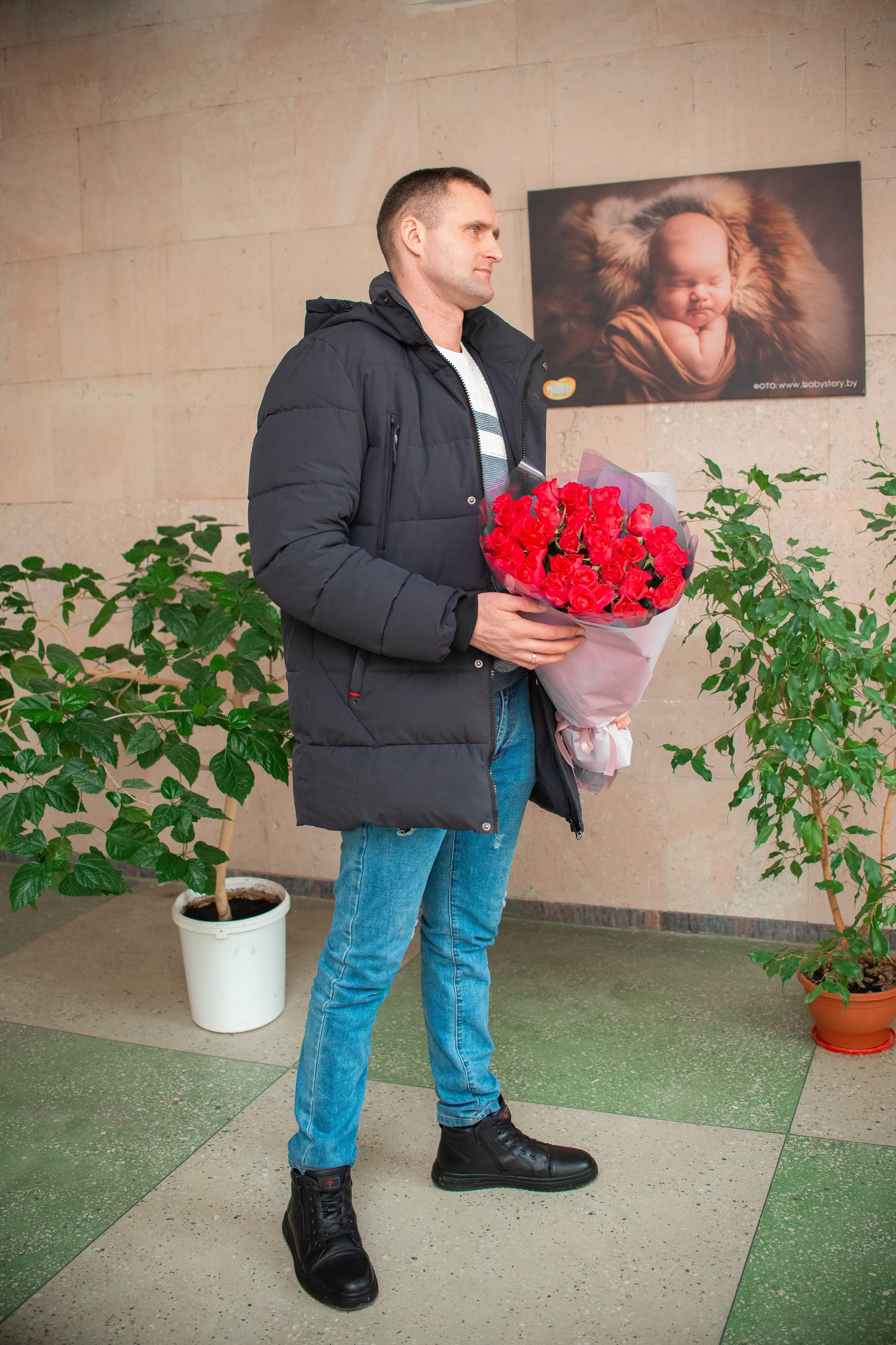 Выписка Алины 1 РД. Семейный фотограф на выписку из роддома и крещение Минск Настя Гришук