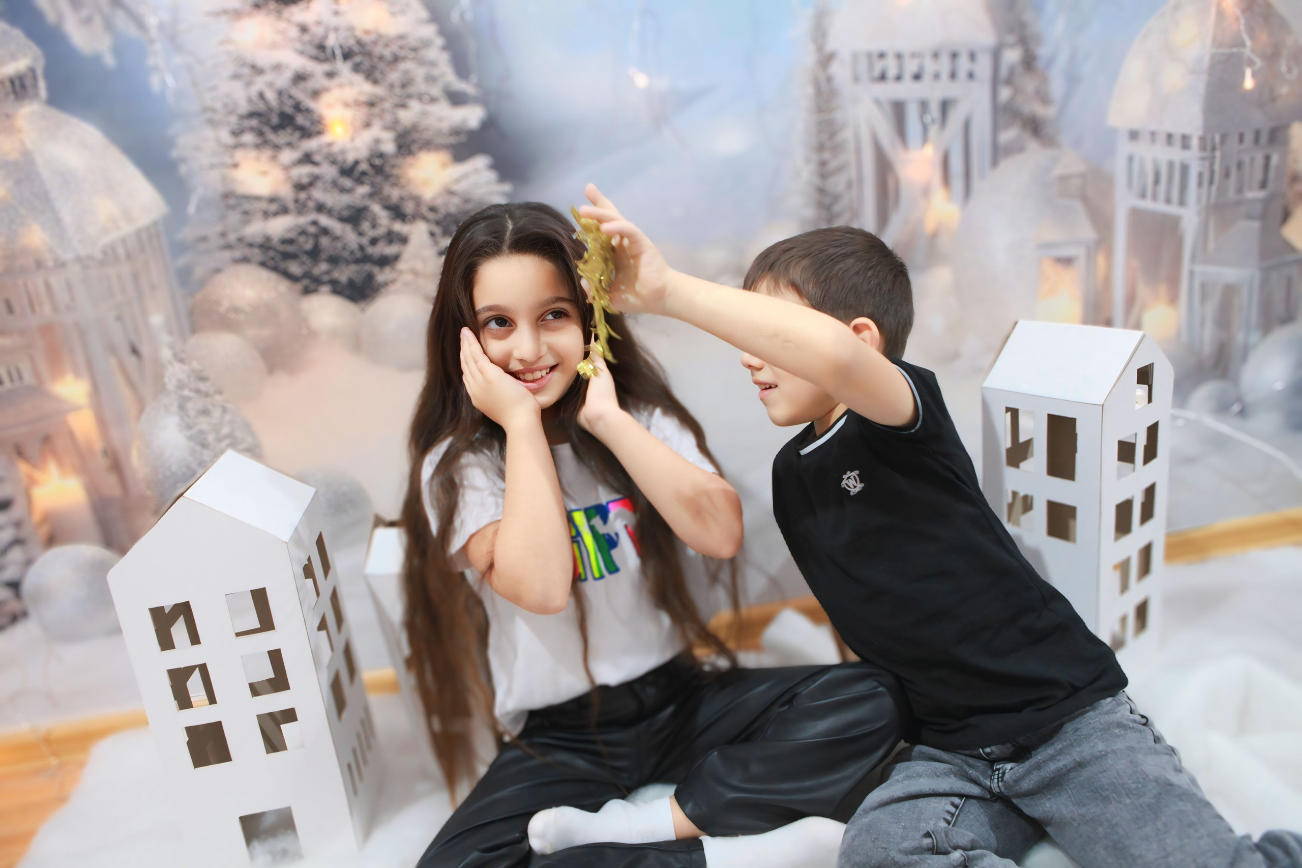 Детская новогодняя фотосессия 2024. Фотограф в Сергиевске Григорян Ханум