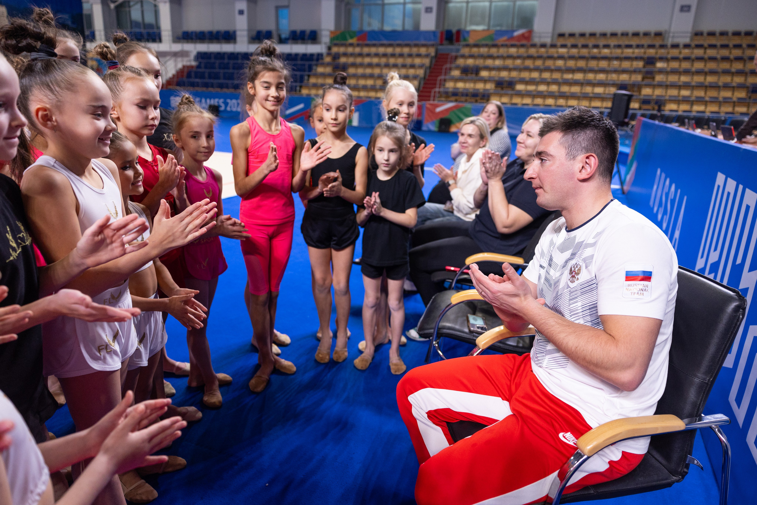 Мастер класс хореографа сборной России по художественной гимнастике Кирилла Баркана. Спортивный репортажный фотограф Казань Нафис Сиразетдинов