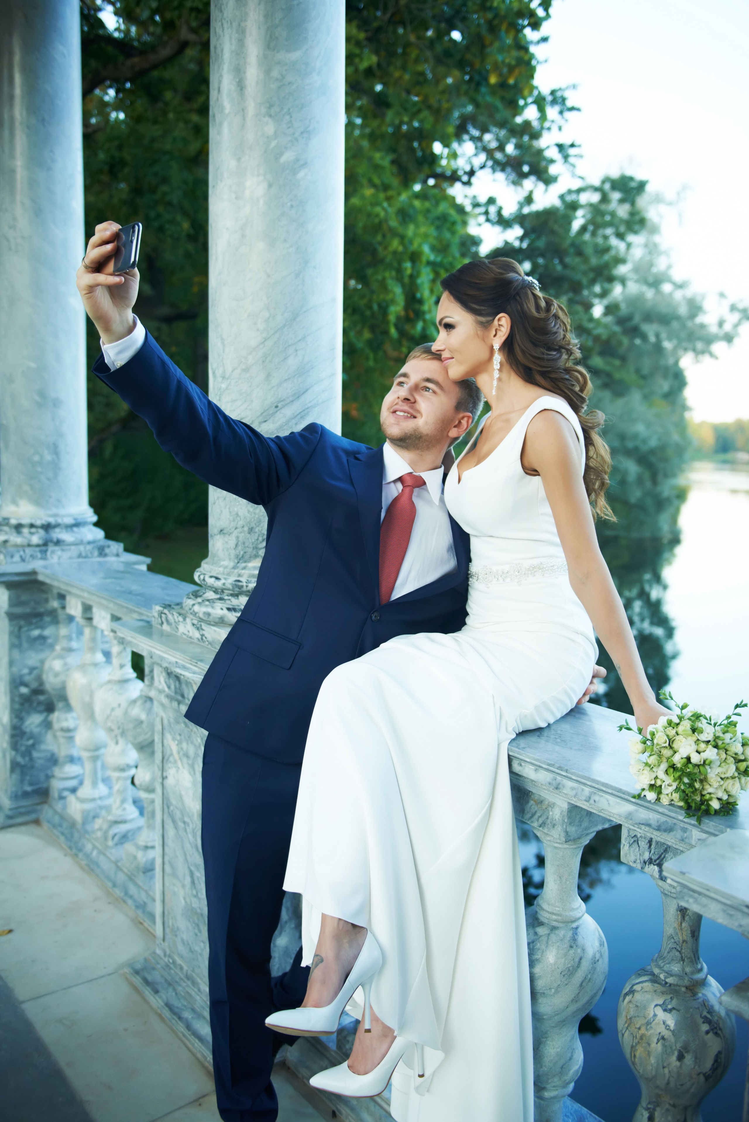 Максим и Наталья (свадебная фотосессия в Пушкине в Екатерининском парке). Портретный, семейный и свадебный фотограф в Санкт-Петербурге и в Пушкине Ширяев Денис