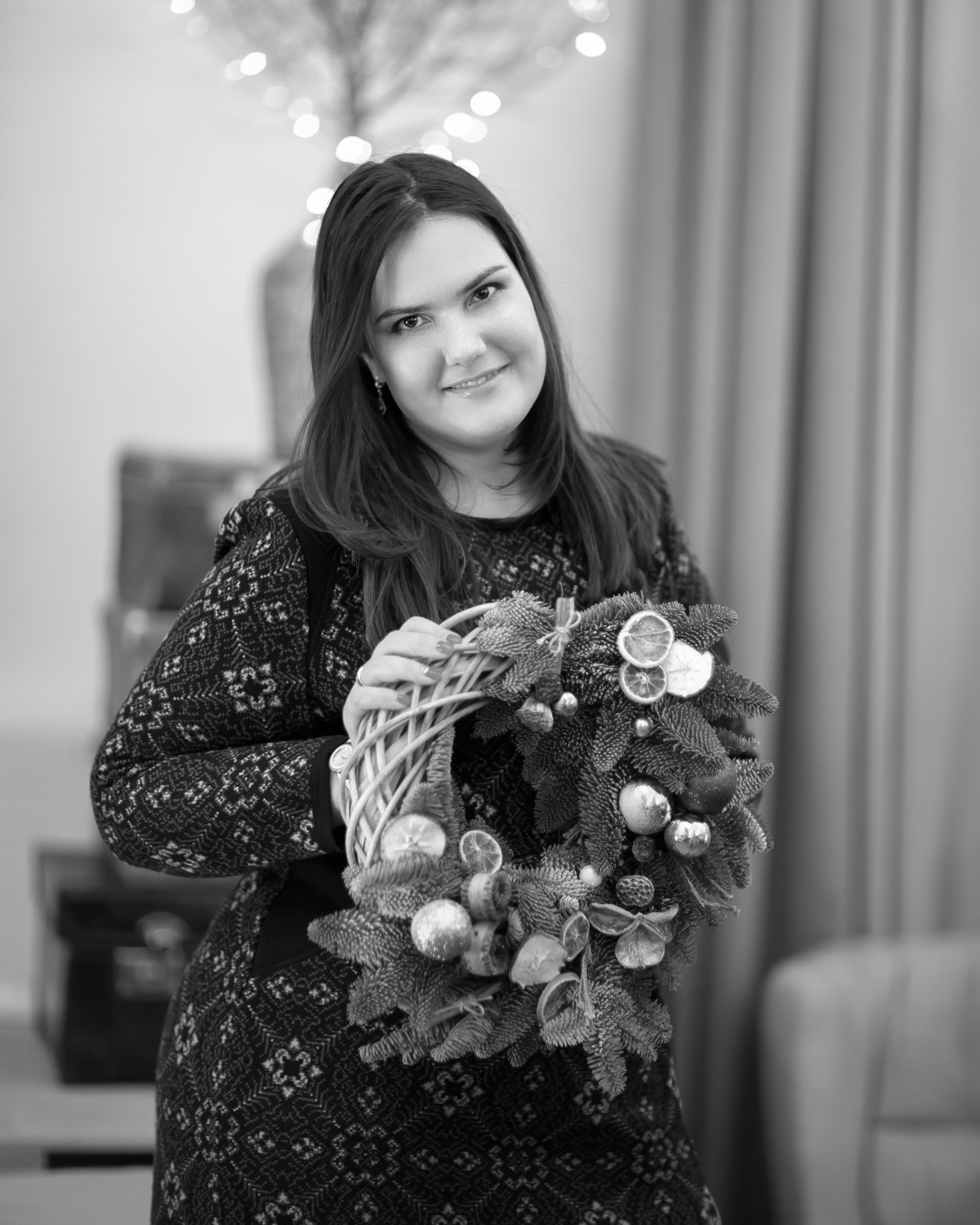 МК Рождественский венок. Семейный и детский фотограф в Москве Юлия