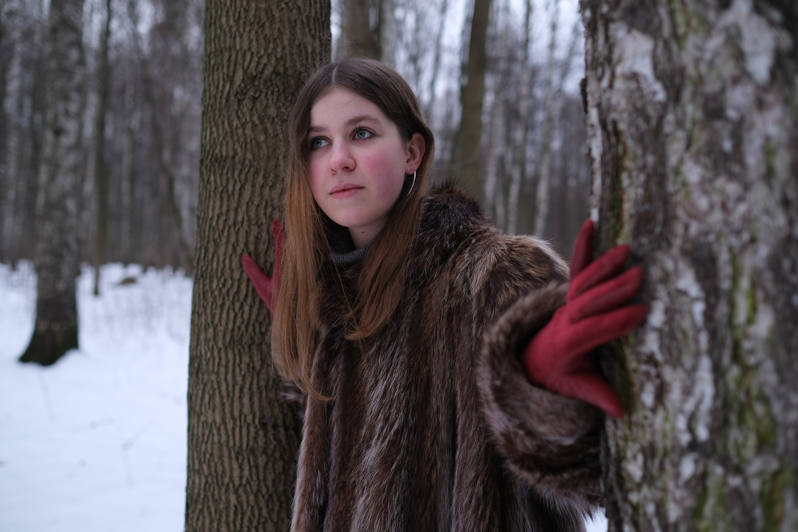 Мария в шубе. Креативный фотограф в Москве Арапова Виталия