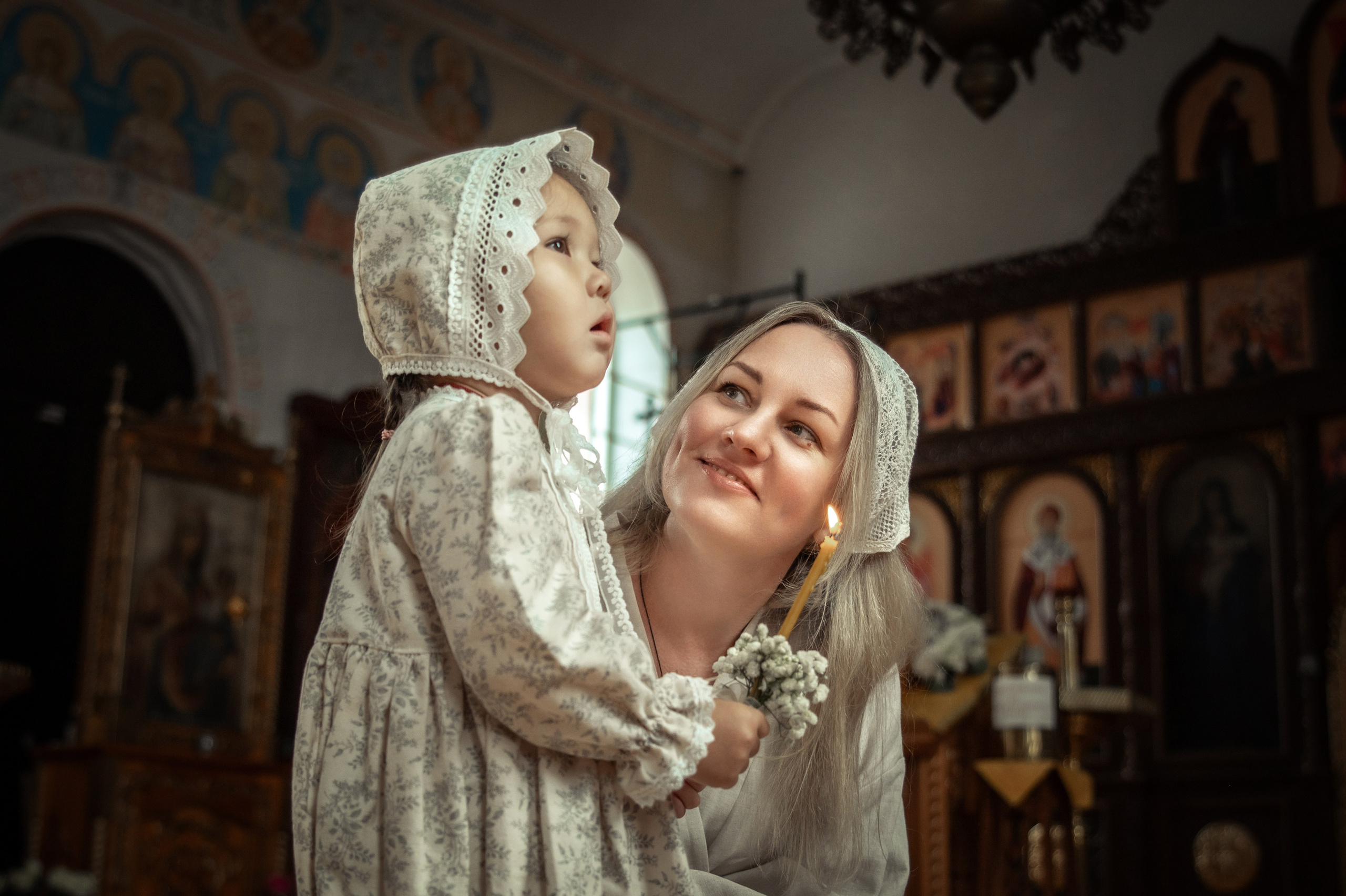 Таинство Крещения Геннадия, Храм Николая Чудотворца Краснослободск. Церковный, семейный и репортажный фотограф Волгоград, Волжский