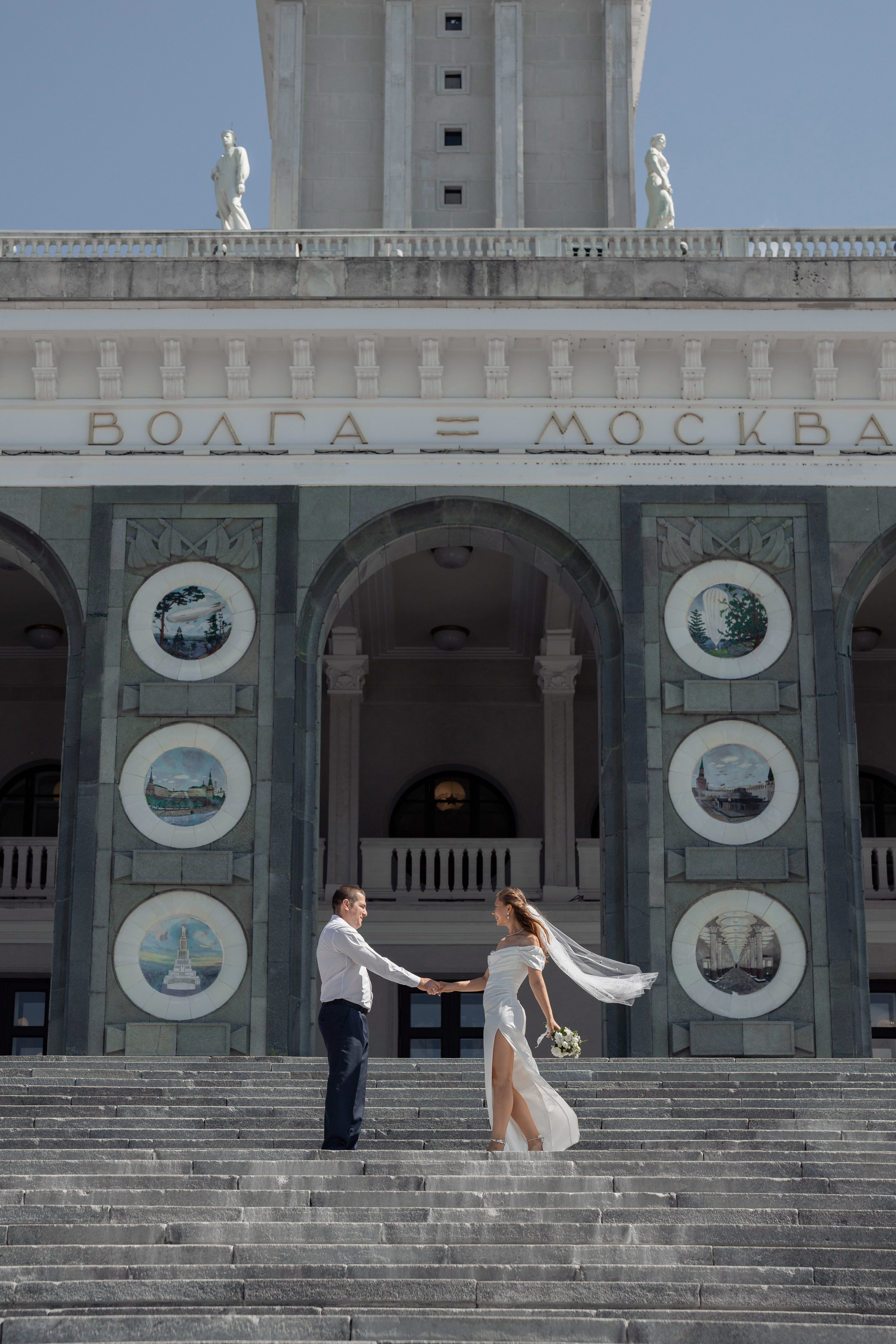 Свадебная фотосессия на Речном вокзале. Фотограф в Москве Тишкин Игорь