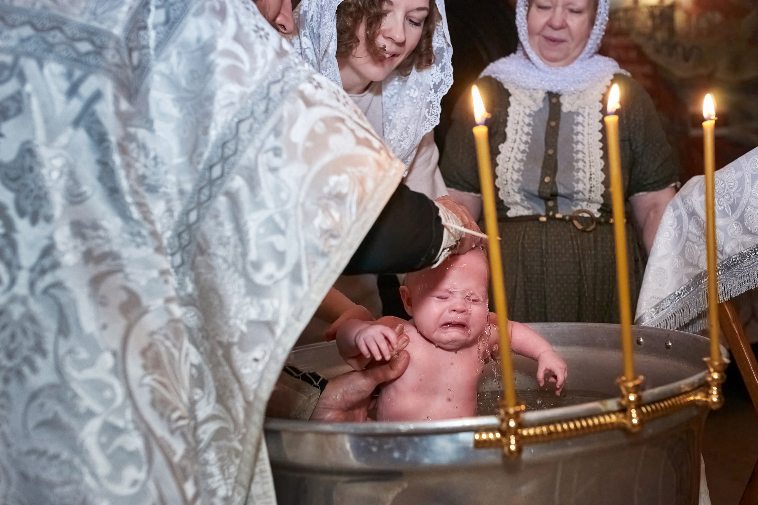 Крещение в Зачатьевском женском монастыре