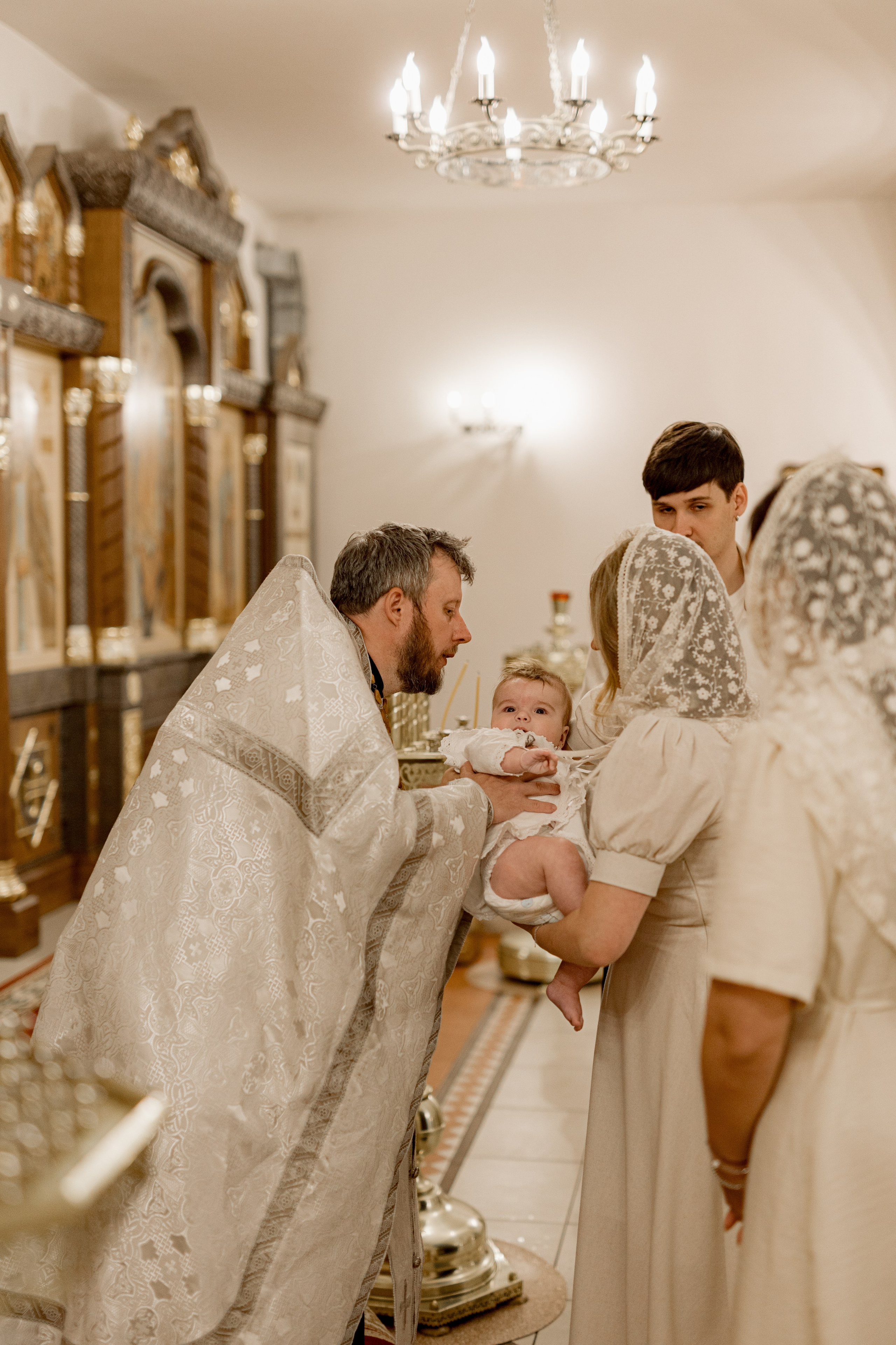 Таинство Крещения Саши. Фотограф новорождённых Newborn Москва
