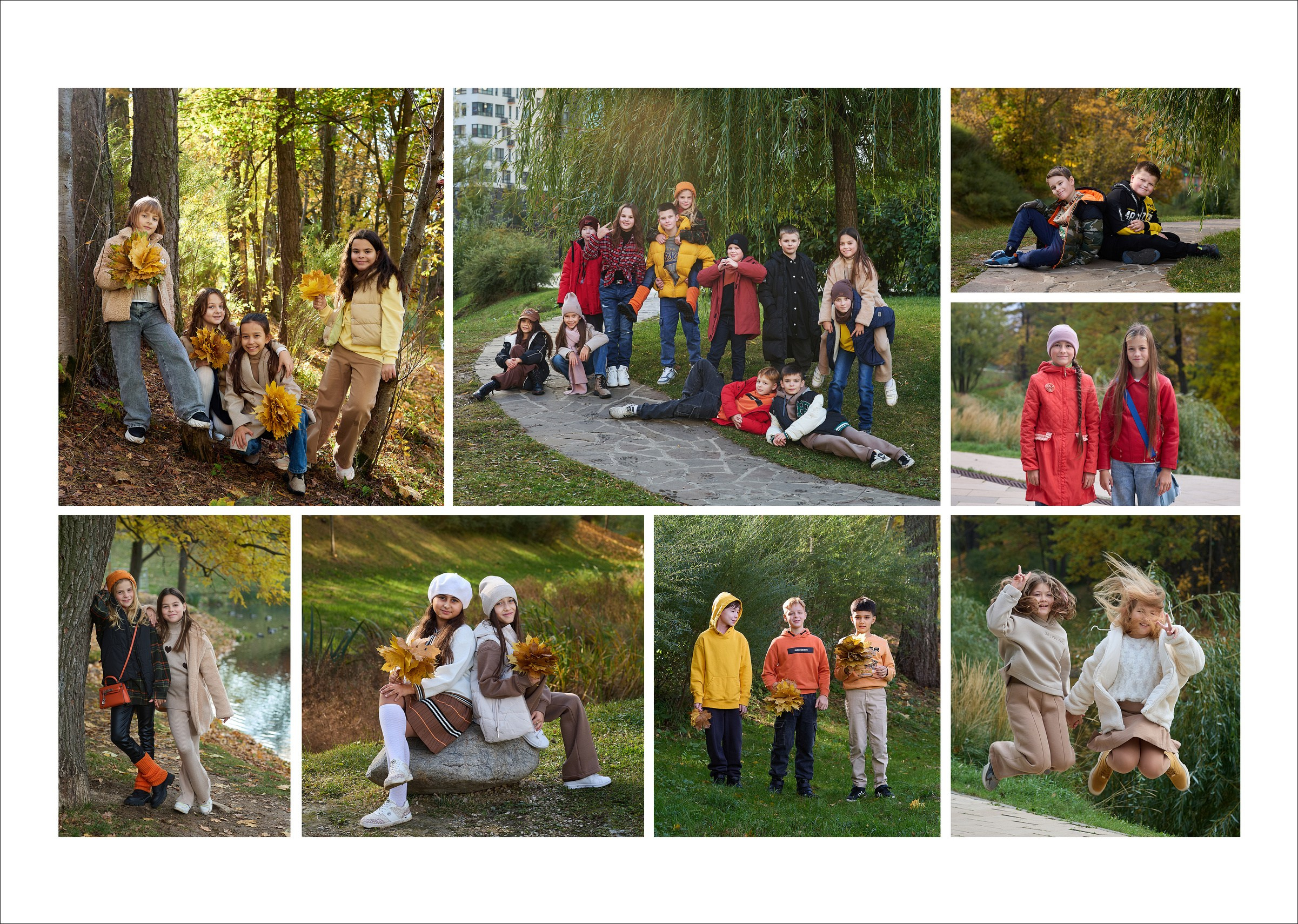 Большой выпускной альбом для дружного класса. Школьный фотограф Сергей Беликов