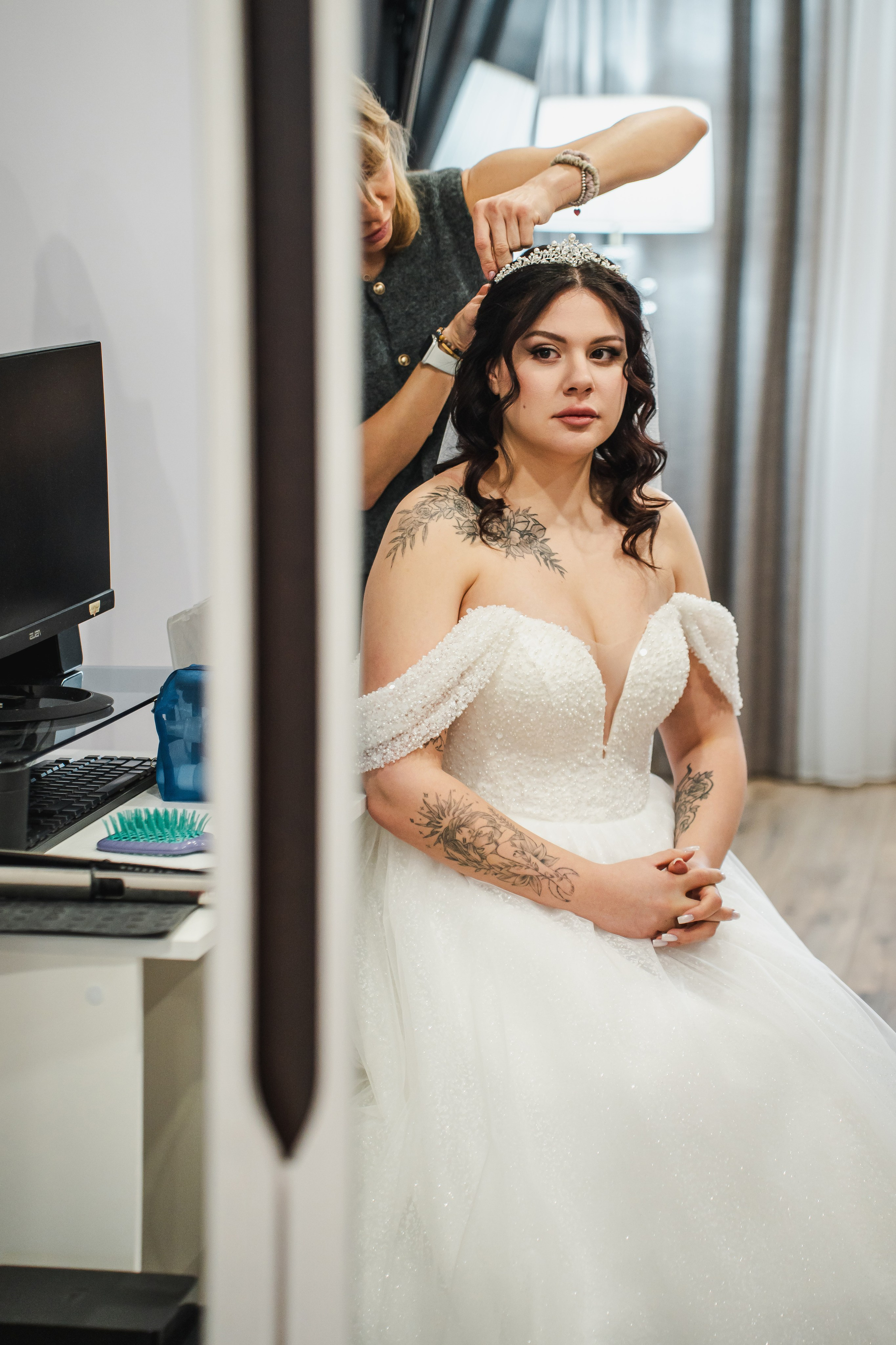 Дарина и Александр. Сборы невесты, загс, банкет. Фотограф и видеограф в Москве и Московской области Мария Вишня