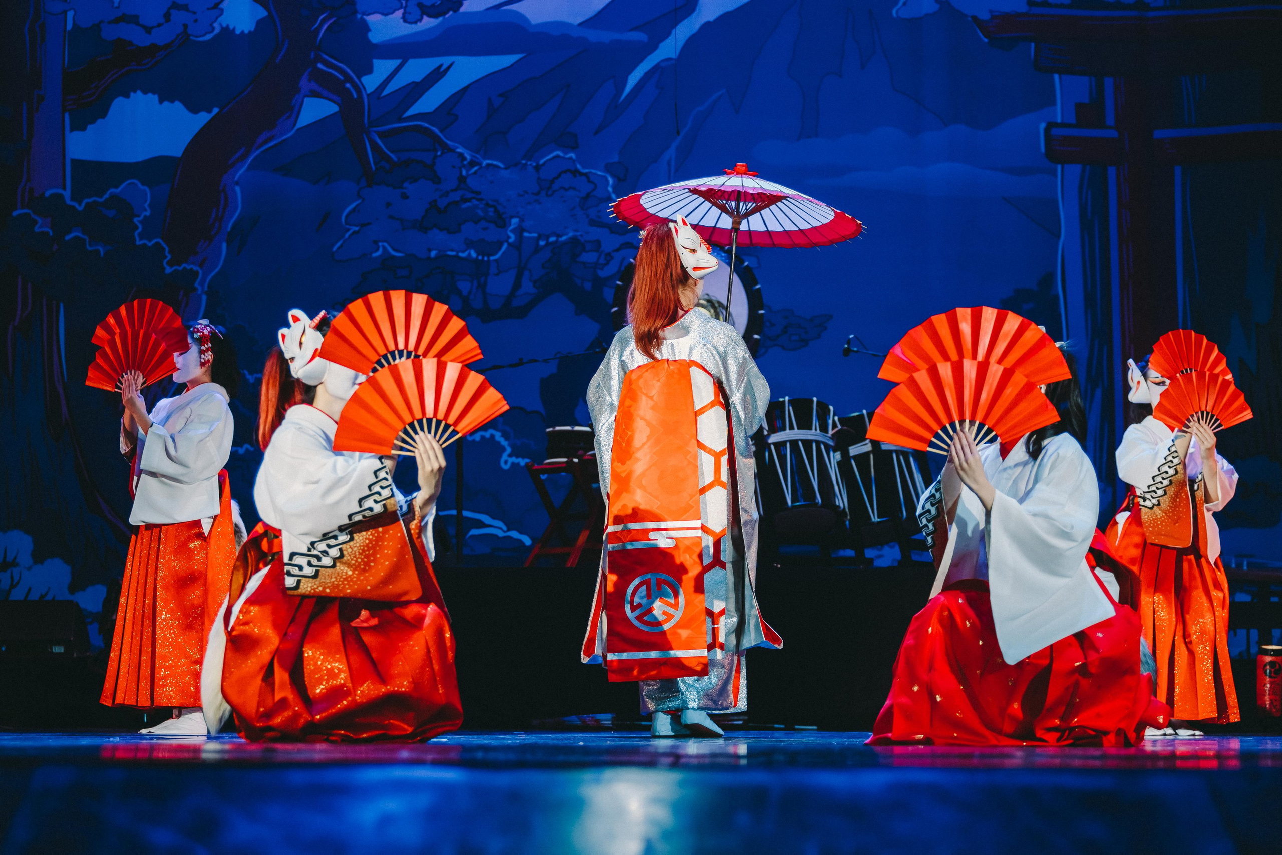 Drum show “Sea of the Blue Forest”. Photographer Sonkina Tatiana (Tanya Ash)