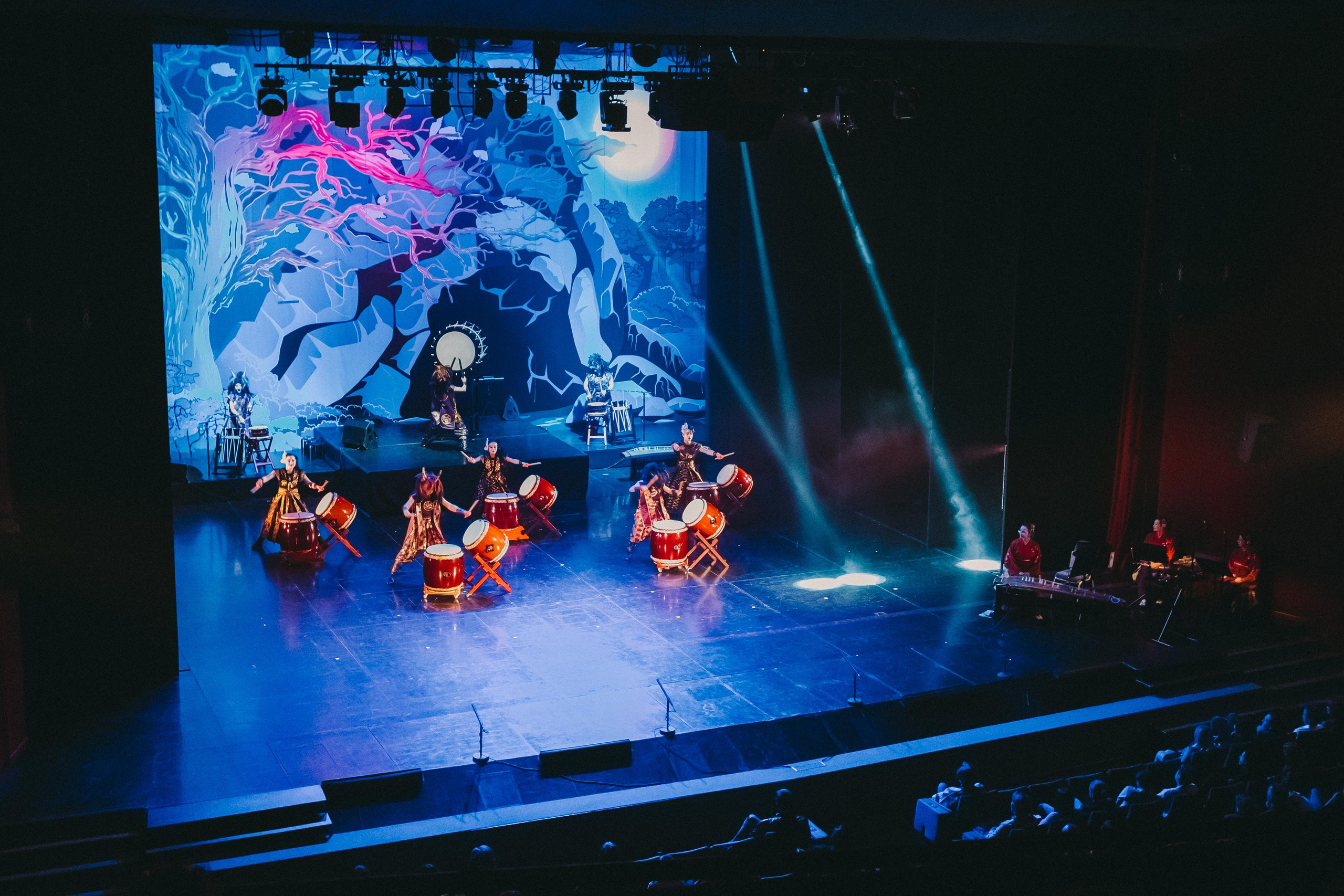 Drum show “Sea of the Blue Forest”. Photographer Sonkina Tatiana (Tanya Ash)