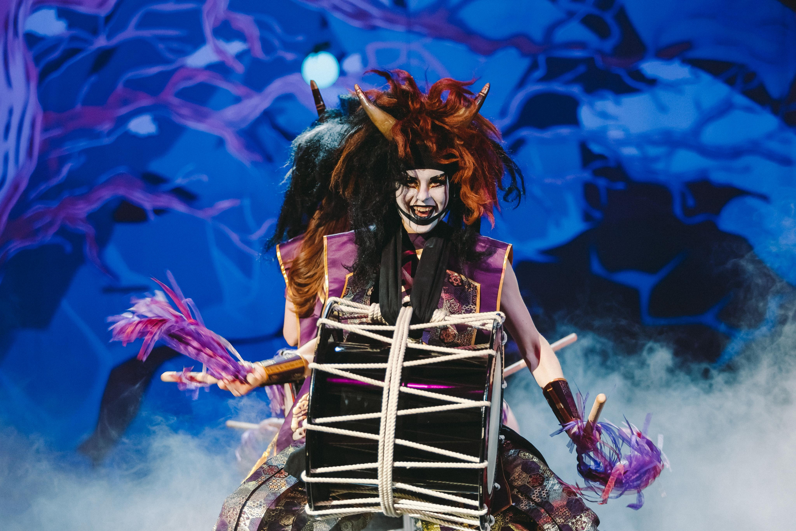 Drum show “Sea of the Blue Forest”. Photographer Sonkina Tatiana (Tanya Ash)