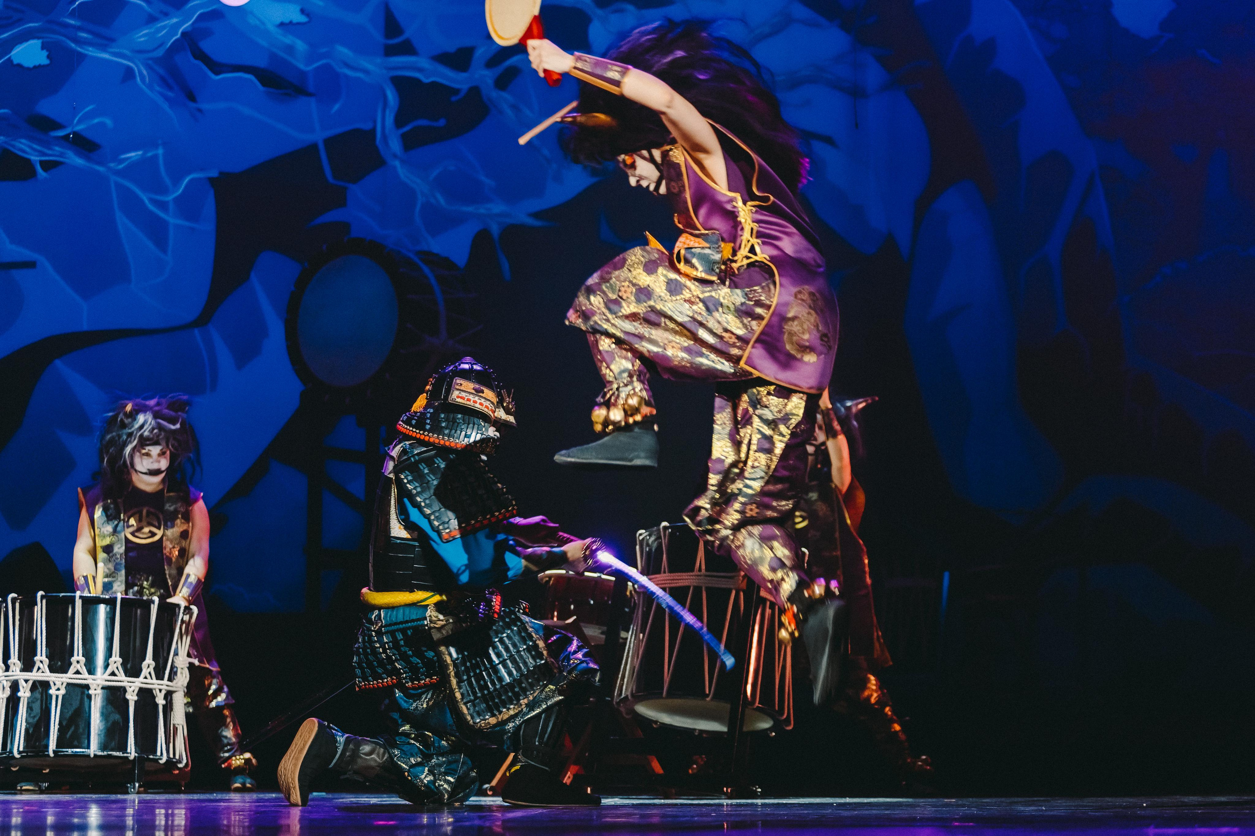 Drum show “Sea of the Blue Forest”. Photographer Sonkina Tatiana (Tanya Ash)