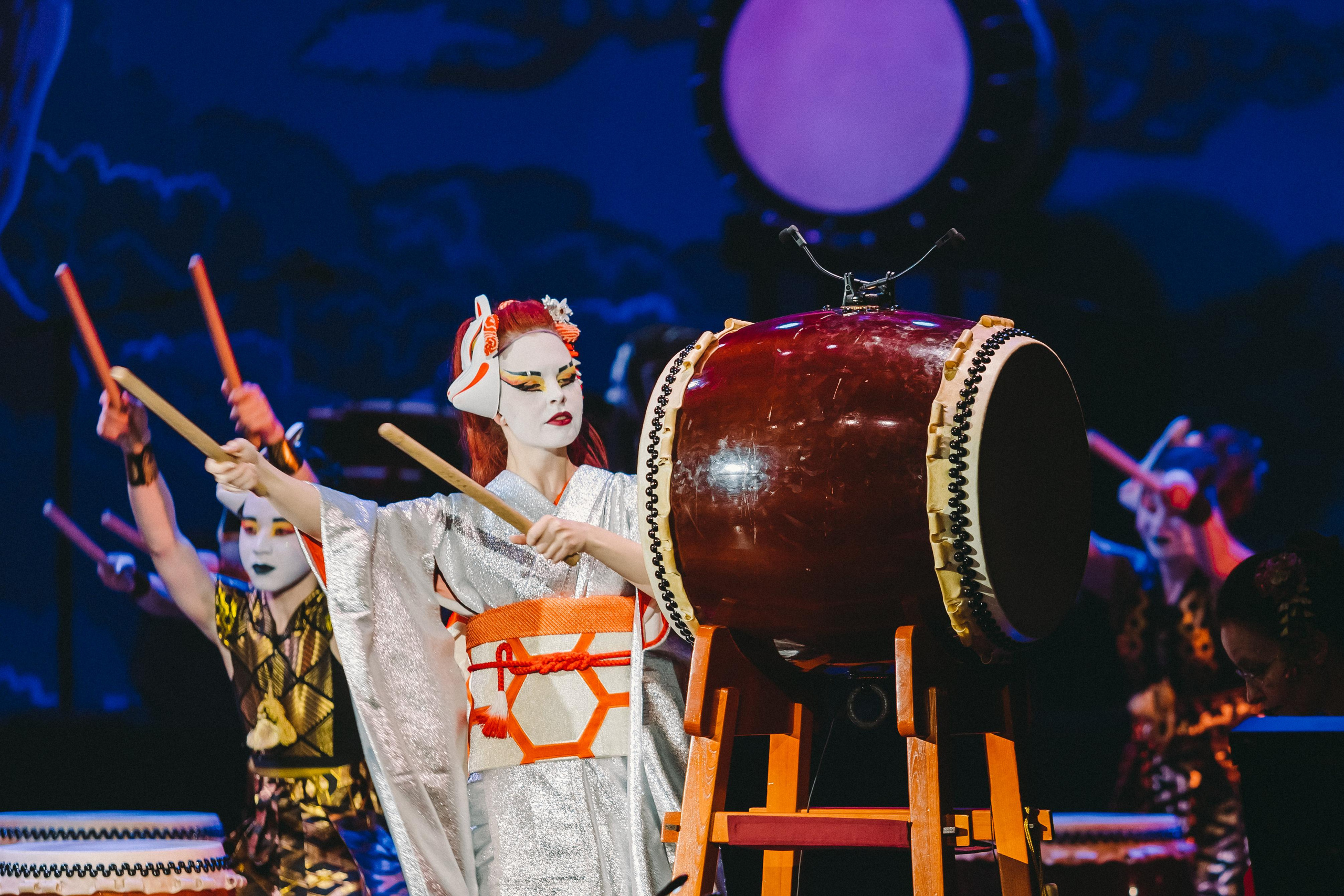 Drum show “Sea of the Blue Forest”. Photographer Sonkina Tatiana (Tanya Ash)
