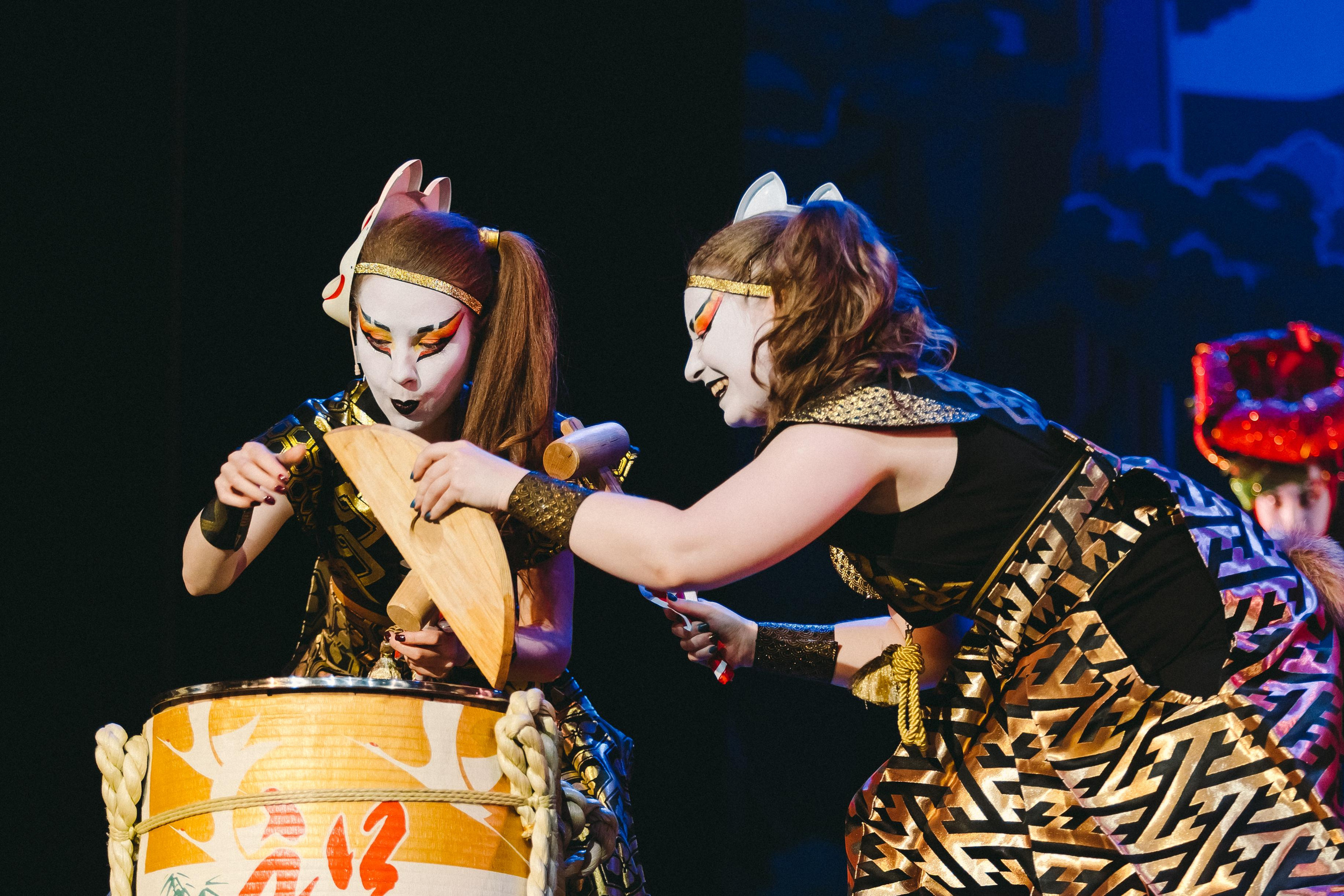 Drum show “Sea of the Blue Forest”. Photographer Sonkina Tatiana (Tanya Ash)