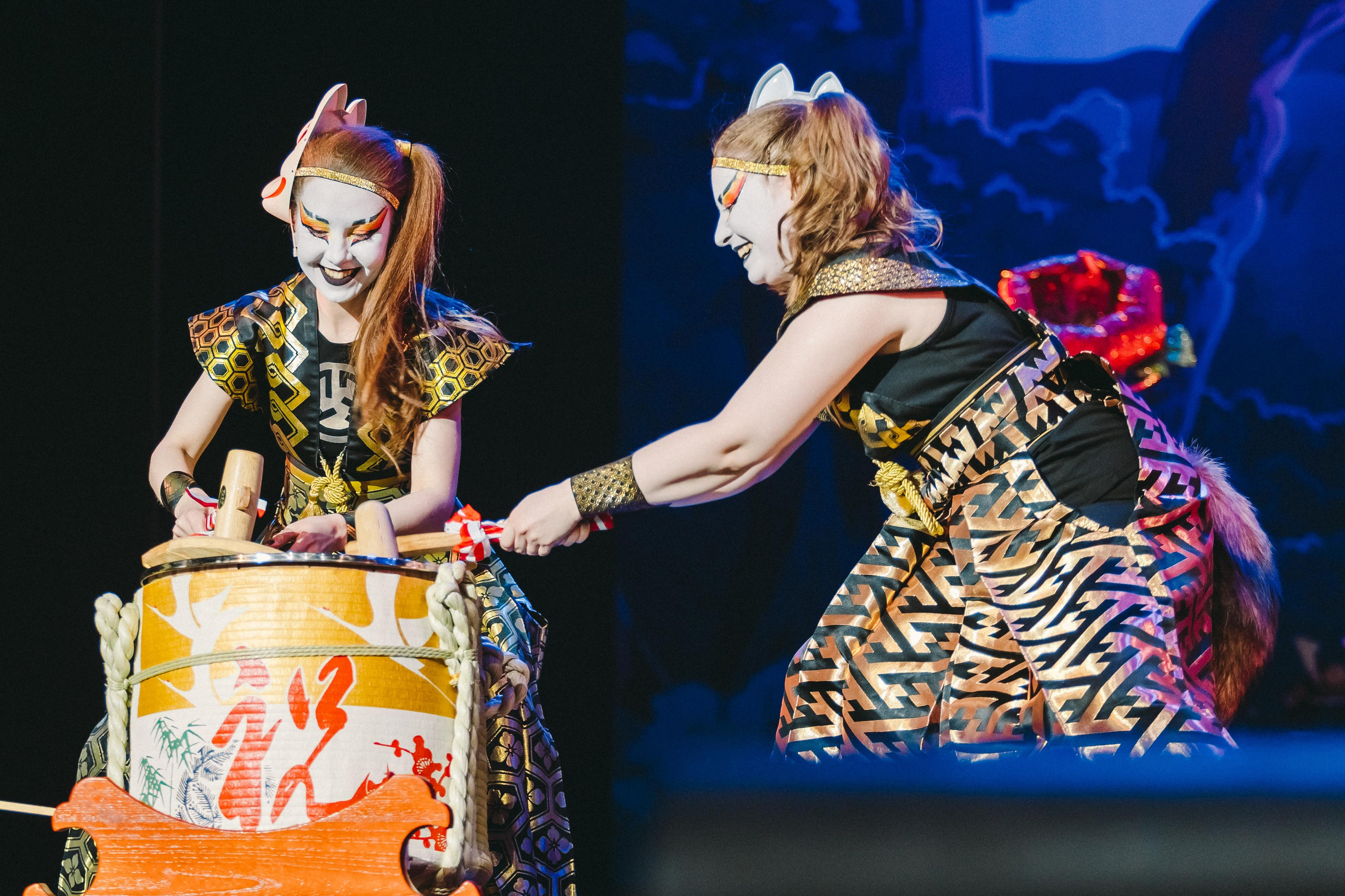 Drum show “Sea of the Blue Forest”. Photographer Sonkina Tatiana (Tanya Ash)