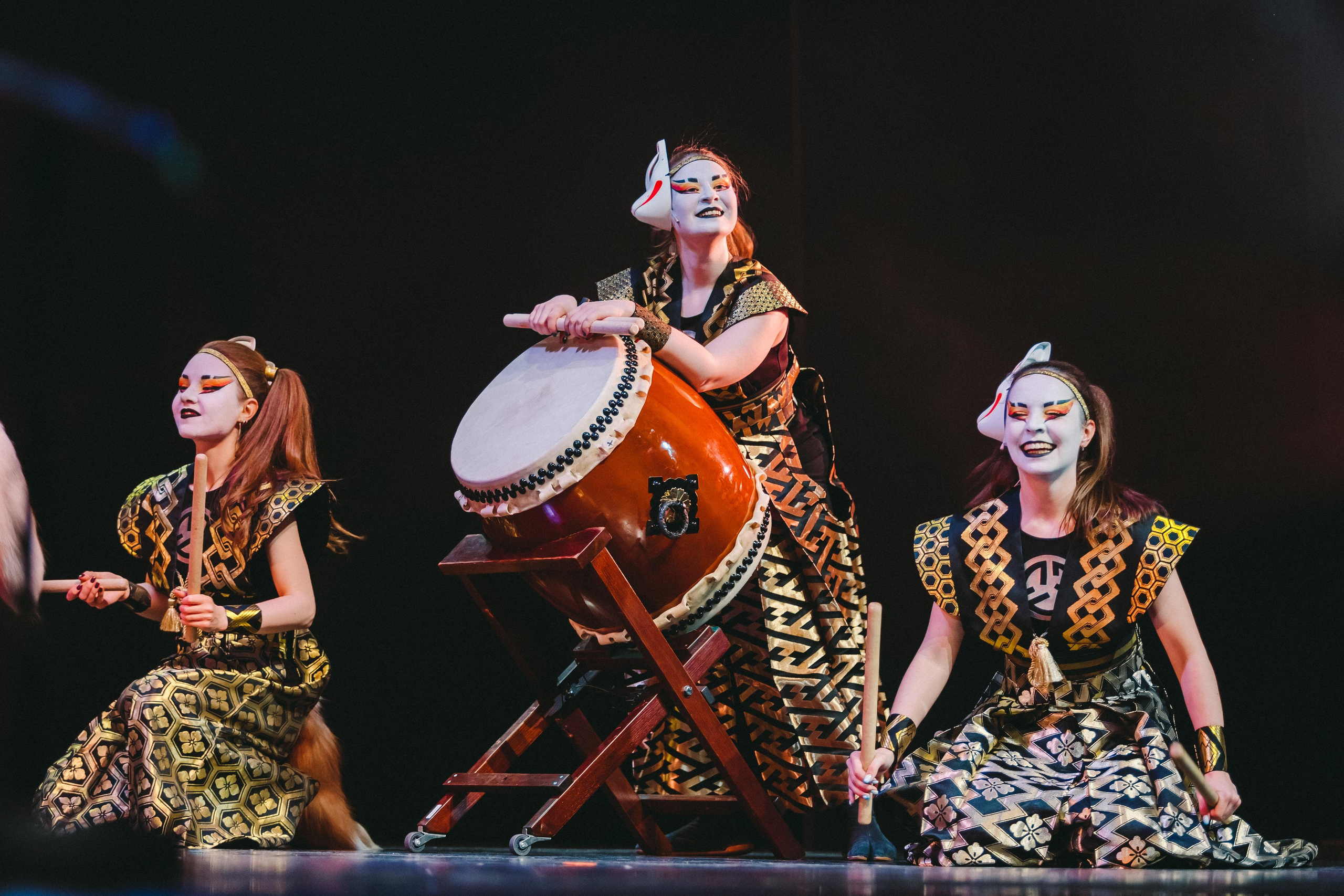Drum show “Sea of the Blue Forest”. Photographer Sonkina Tatiana (Tanya Ash)