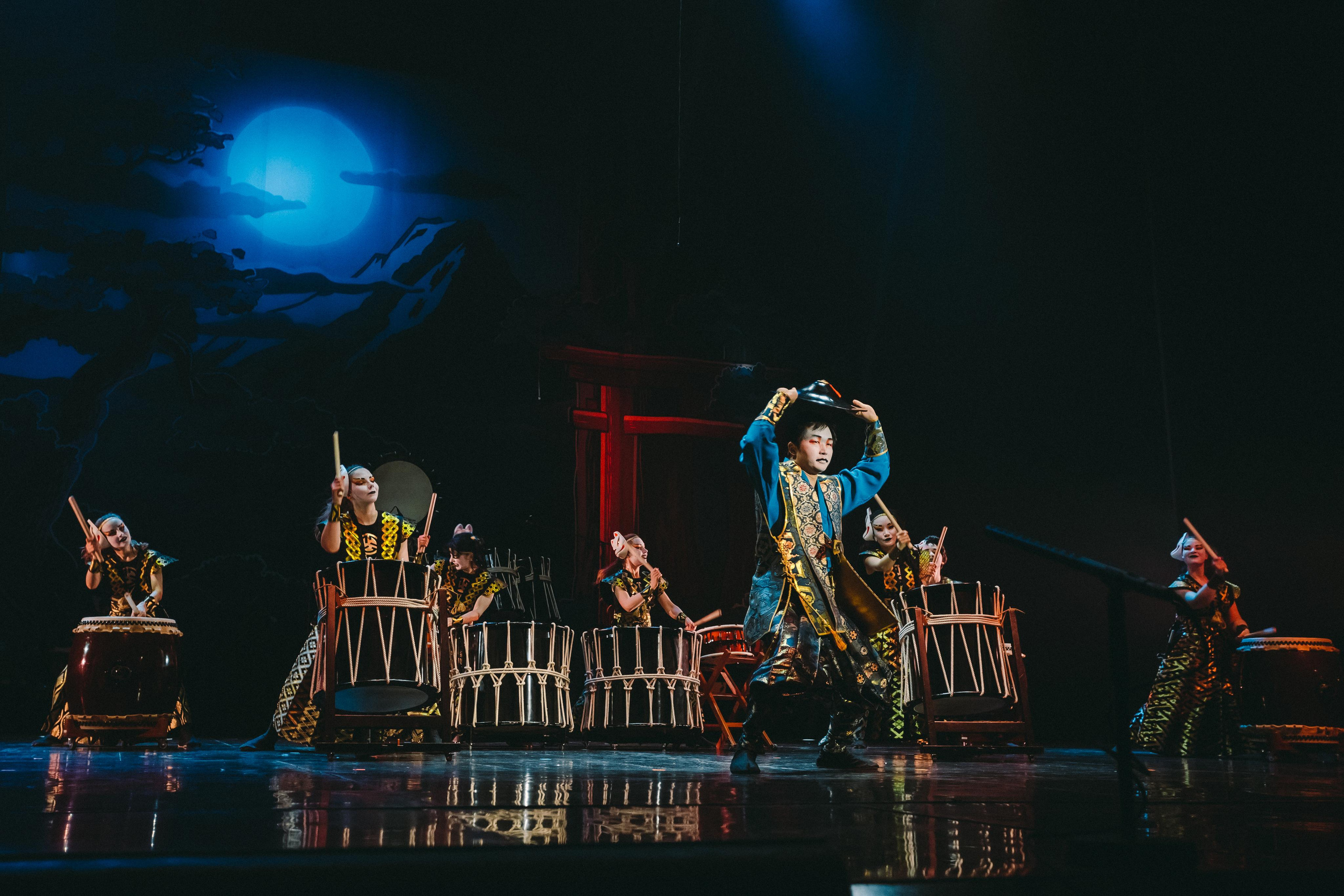 Drum show “Sea of the Blue Forest”. Photographer Sonkina Tatiana (Tanya Ash)