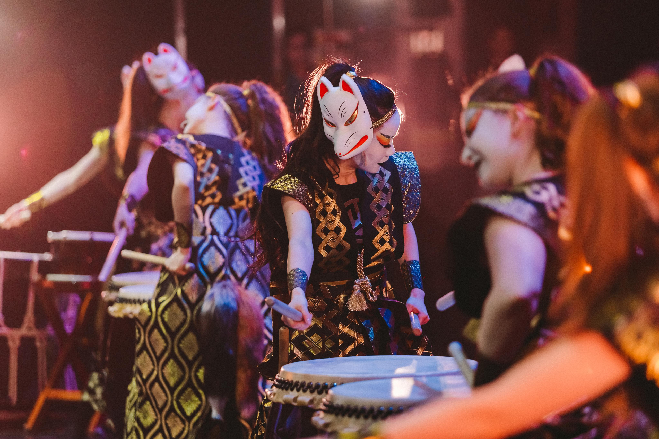 Drum show “Sea of the Blue Forest”. Photographer Sonkina Tatiana (Tanya Ash)
