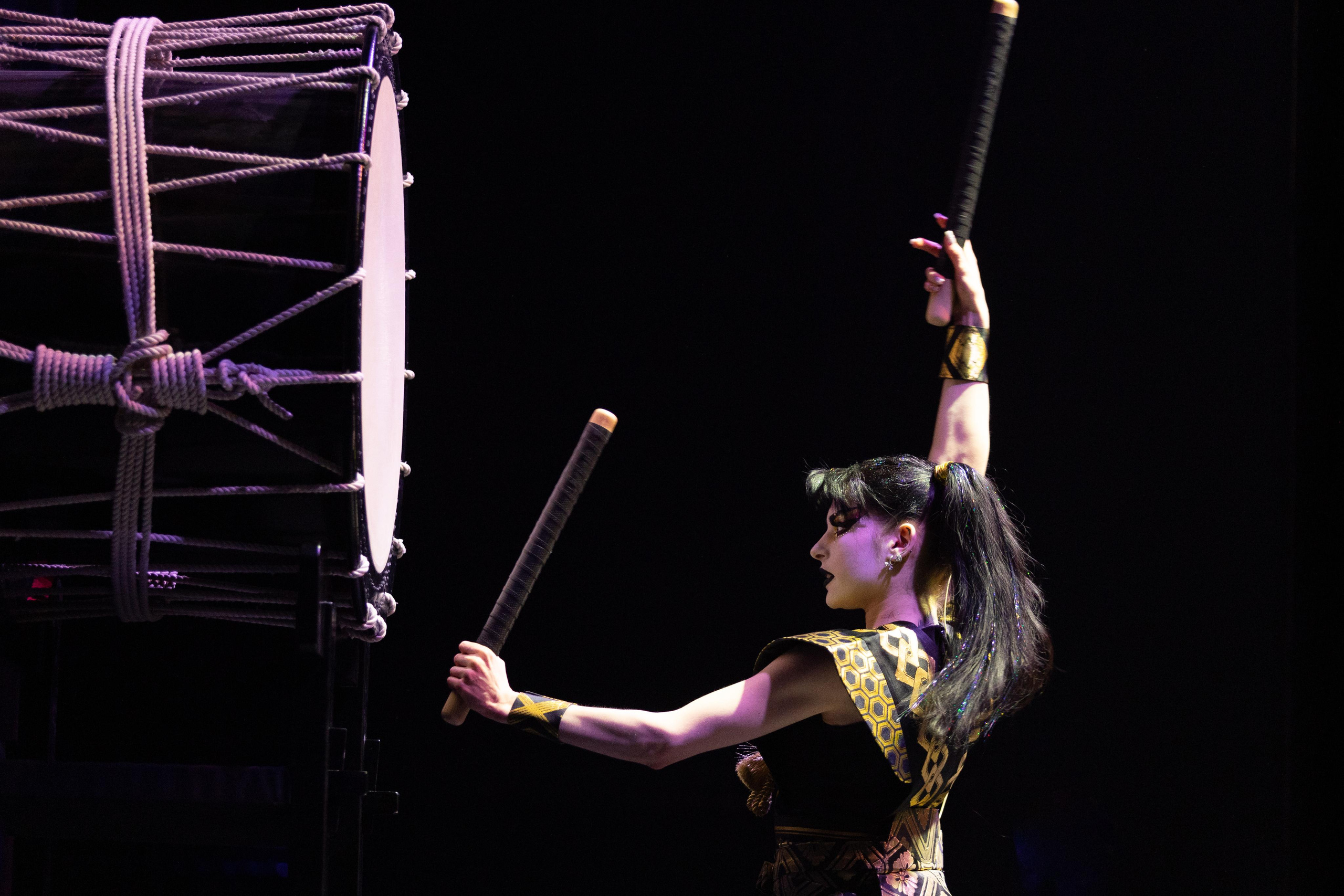 Drum show “Sea of the Blue Forest”. Photographer Sonkina Tatiana (Tanya Ash)