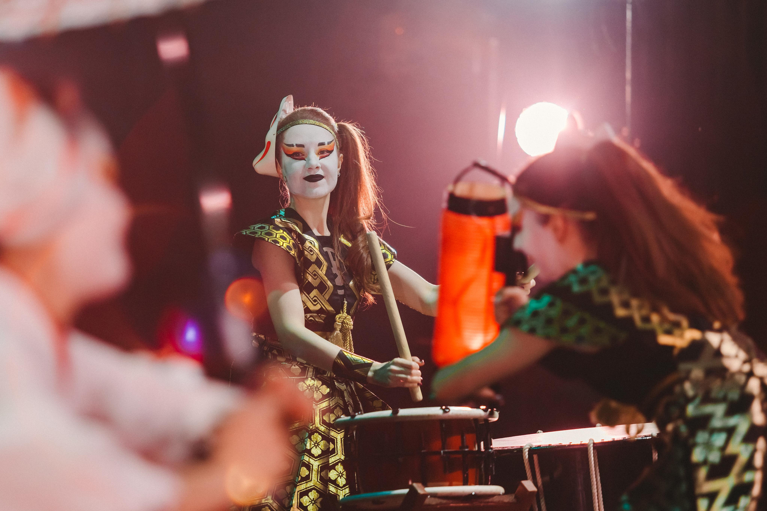 Drum show “Sea of the Blue Forest”. Photographer Sonkina Tatiana (Tanya Ash)