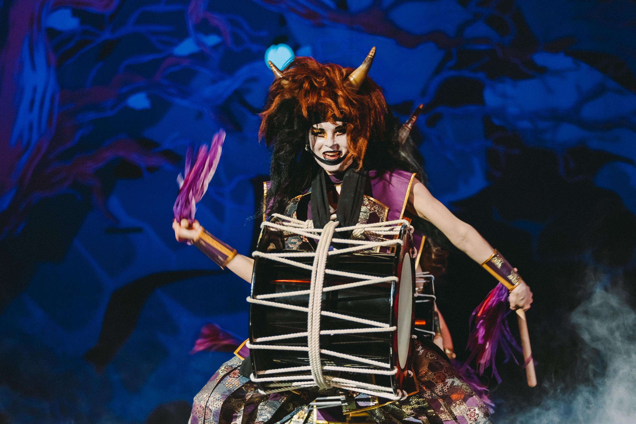 Drum show “Sea of the Blue Forest”. Photographer Sonkina Tatiana (Tanya Ash)