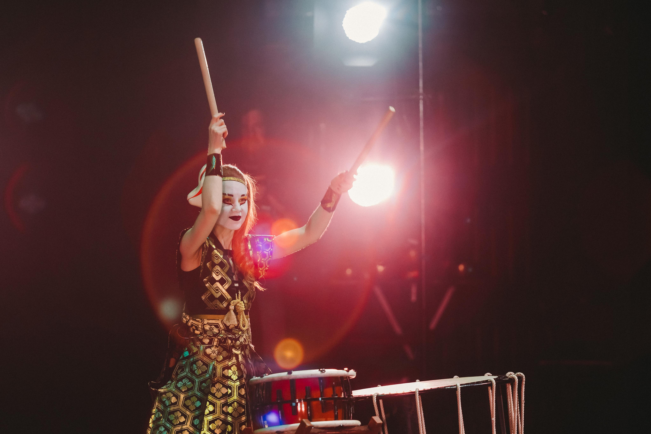 Drum show “Sea of the Blue Forest”. Photographer Sonkina Tatiana (Tanya Ash)