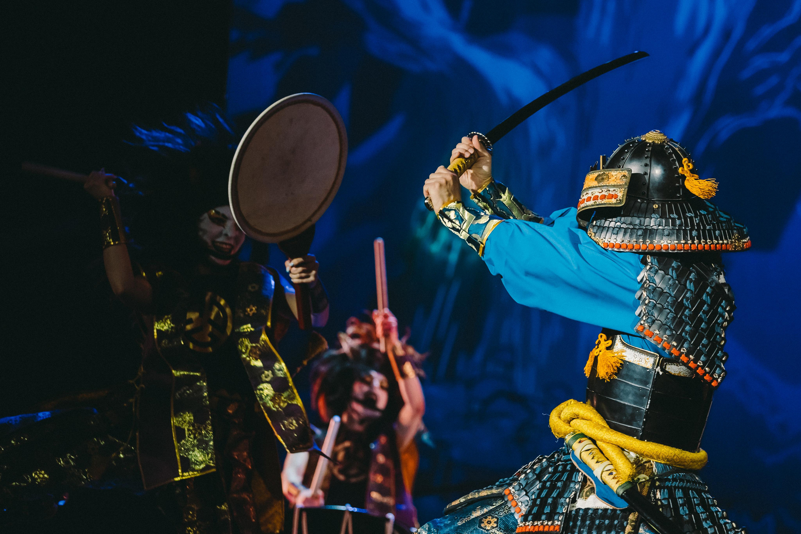 Drum show “Sea of the Blue Forest”. Photographer Sonkina Tatiana (Tanya Ash)