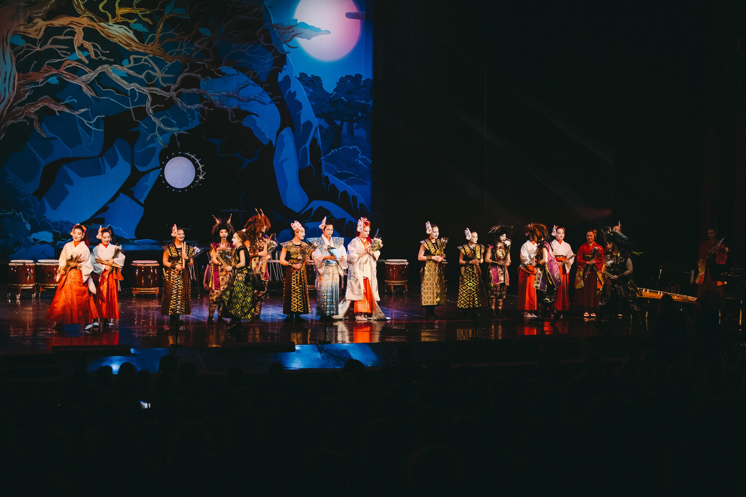 Drum show “Sea of the Blue Forest”. Photographer Sonkina Tatiana (Tanya Ash)