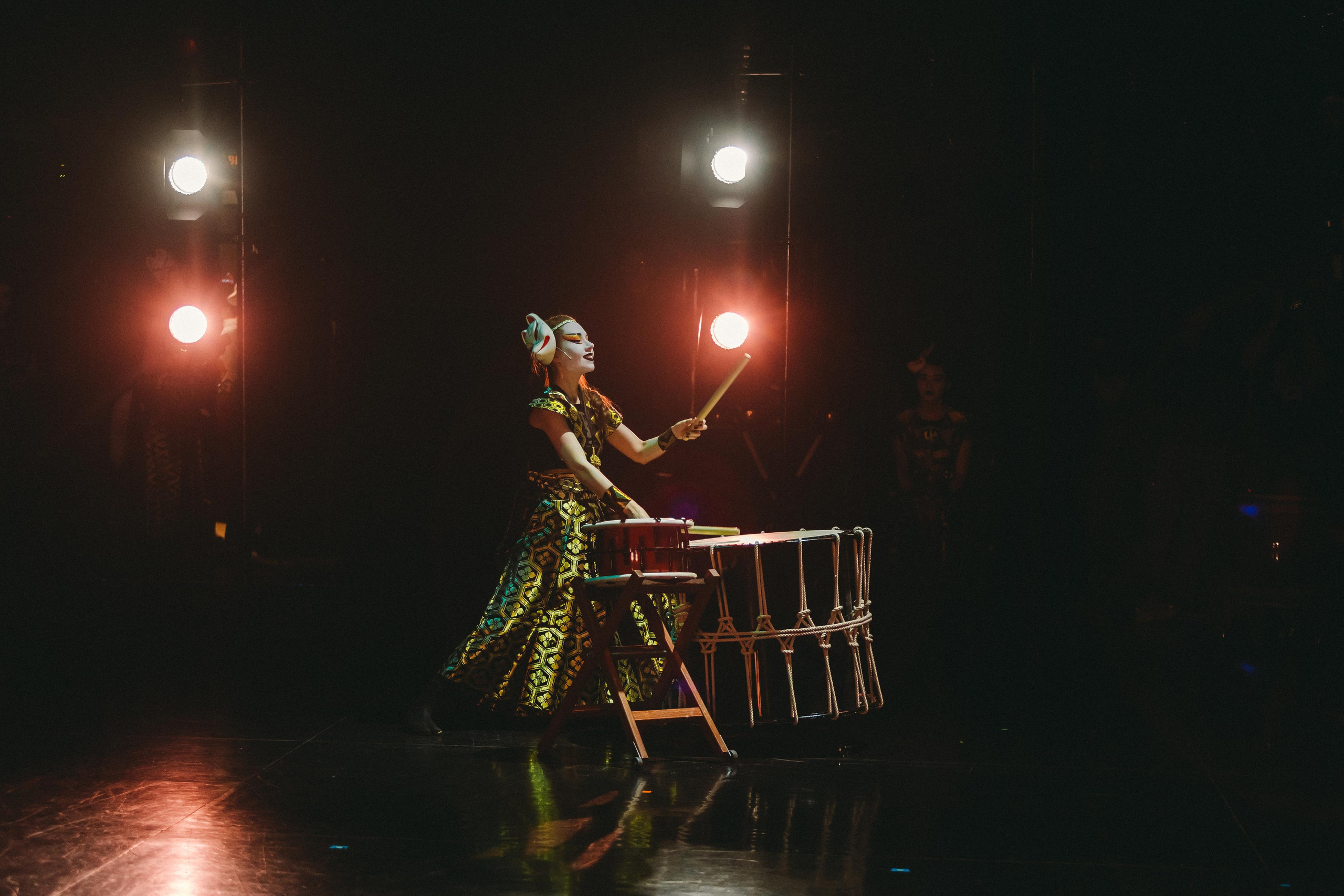 Drum show “Sea of the Blue Forest”. Photographer Sonkina Tatiana (Tanya Ash)